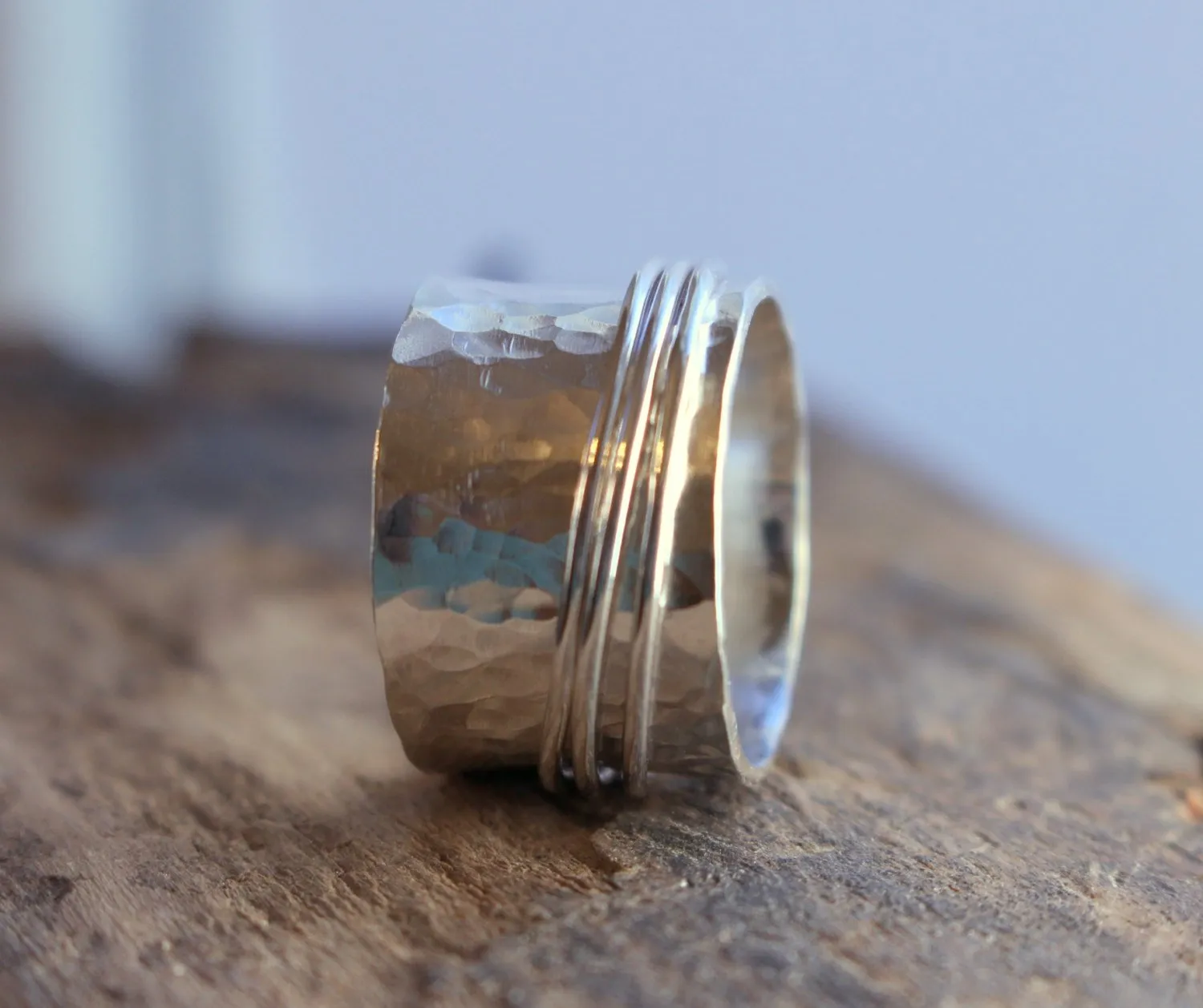 Sterling spinner ring