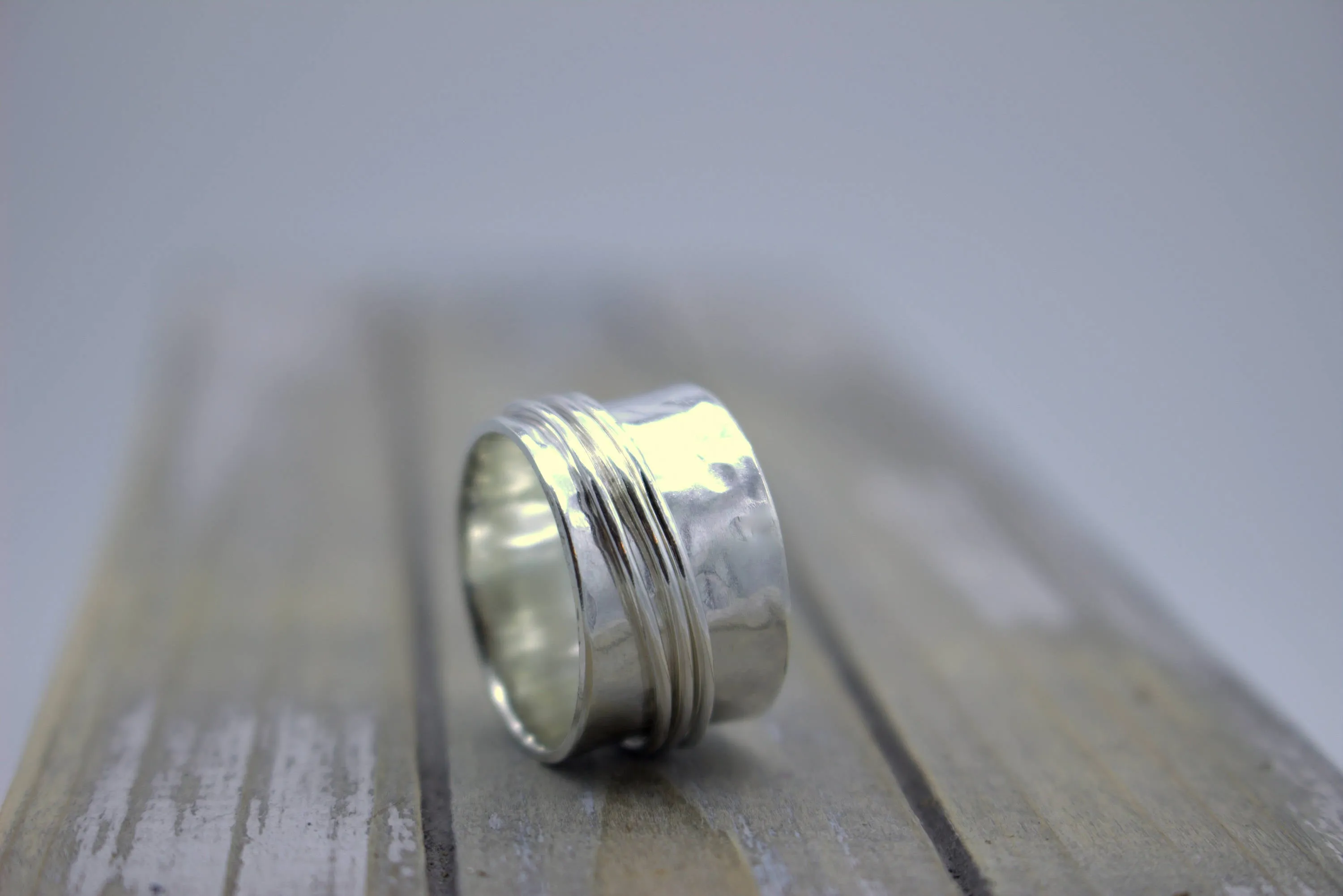 Sterling spinner ring
