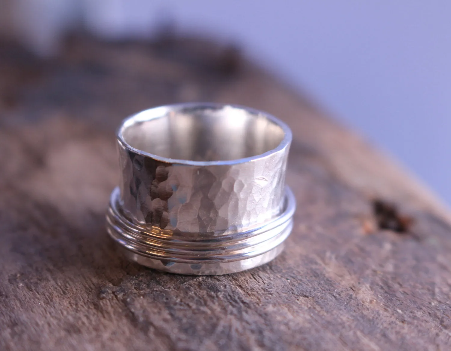 Sterling spinner ring