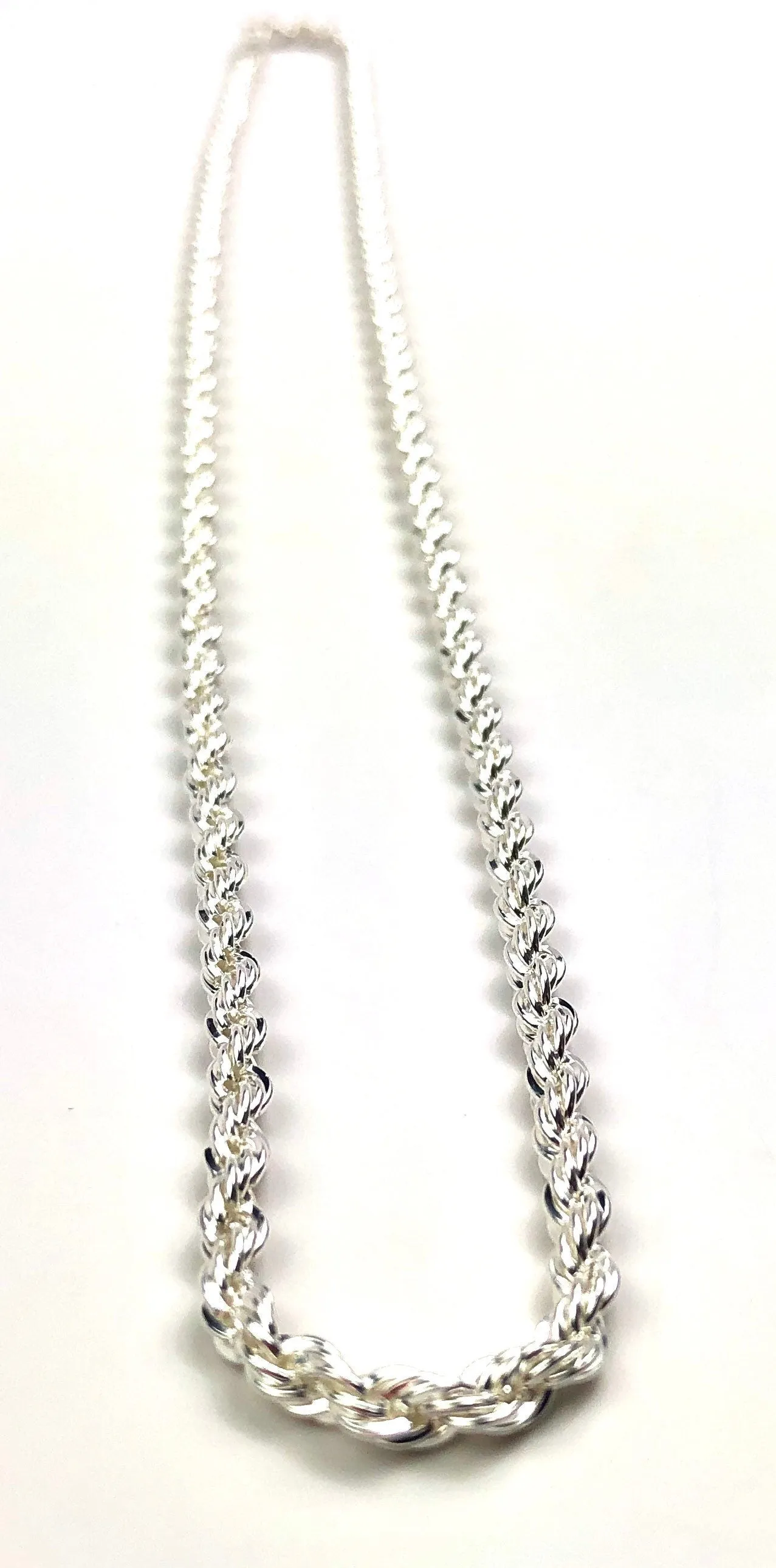 Stunning 4mm Sterling Silver 925 French Rope Chain