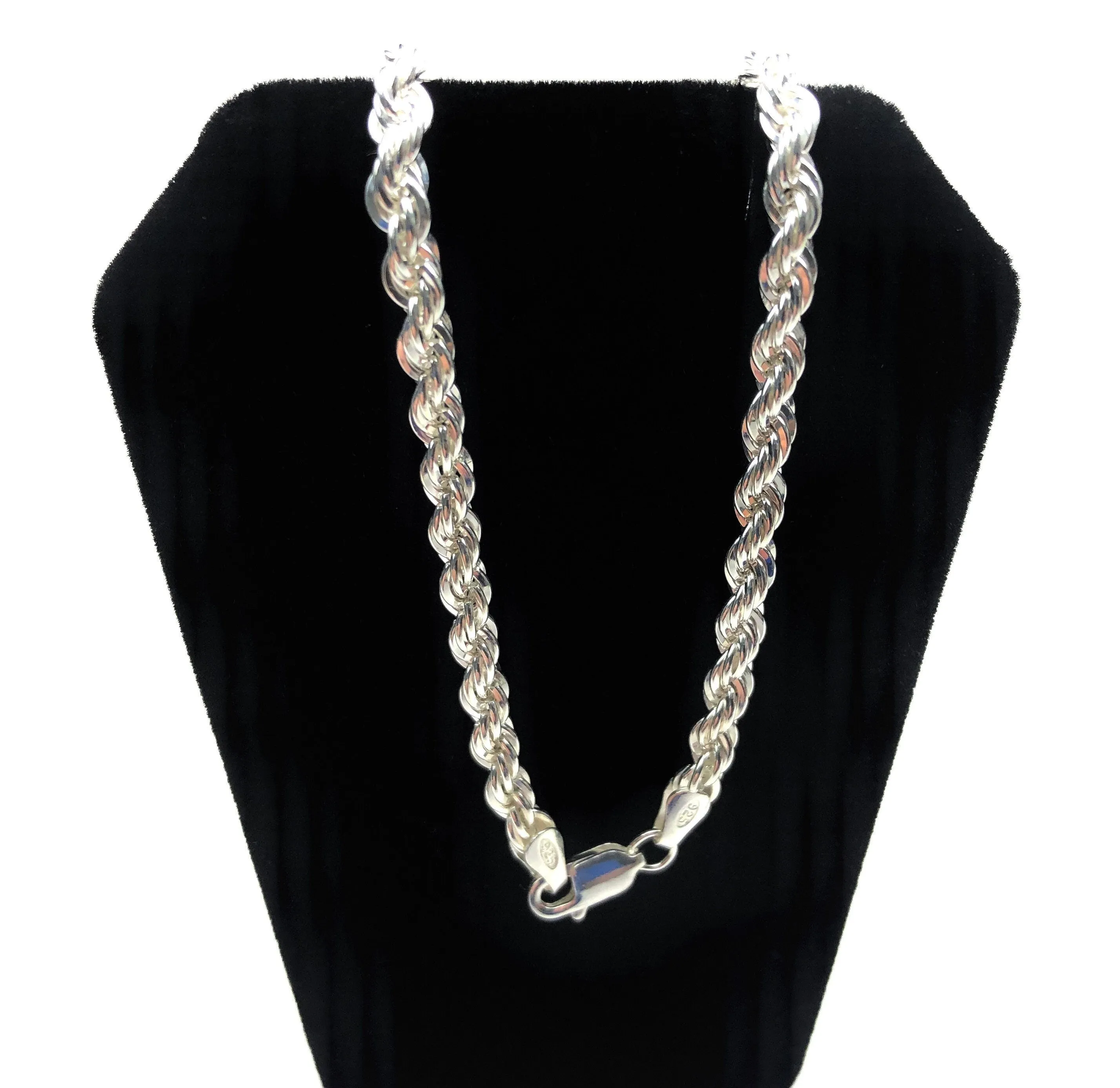Stunning 4mm Sterling Silver 925 French Rope Chain