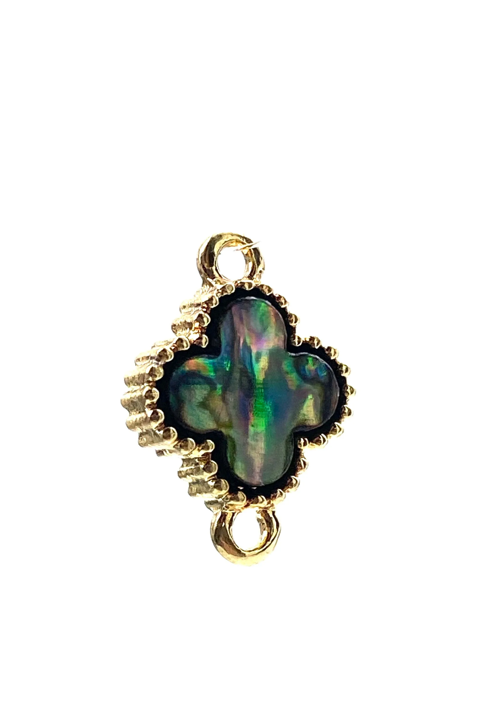 Stunning abalone mother of pearl charm, SKU# M1033