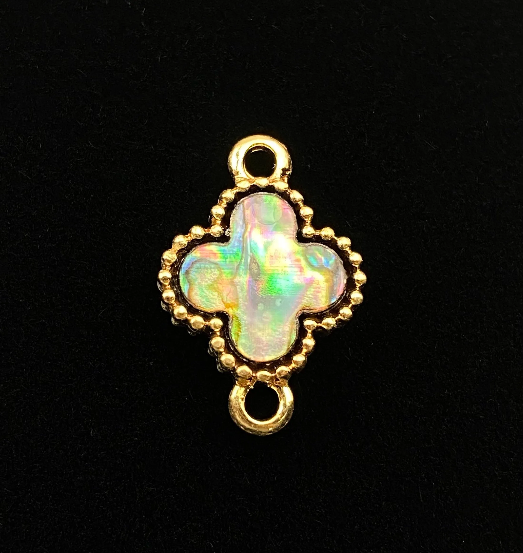 Stunning abalone mother of pearl charm, SKU# M1033