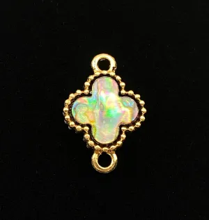 Stunning abalone mother of pearl charm, SKU# M1033