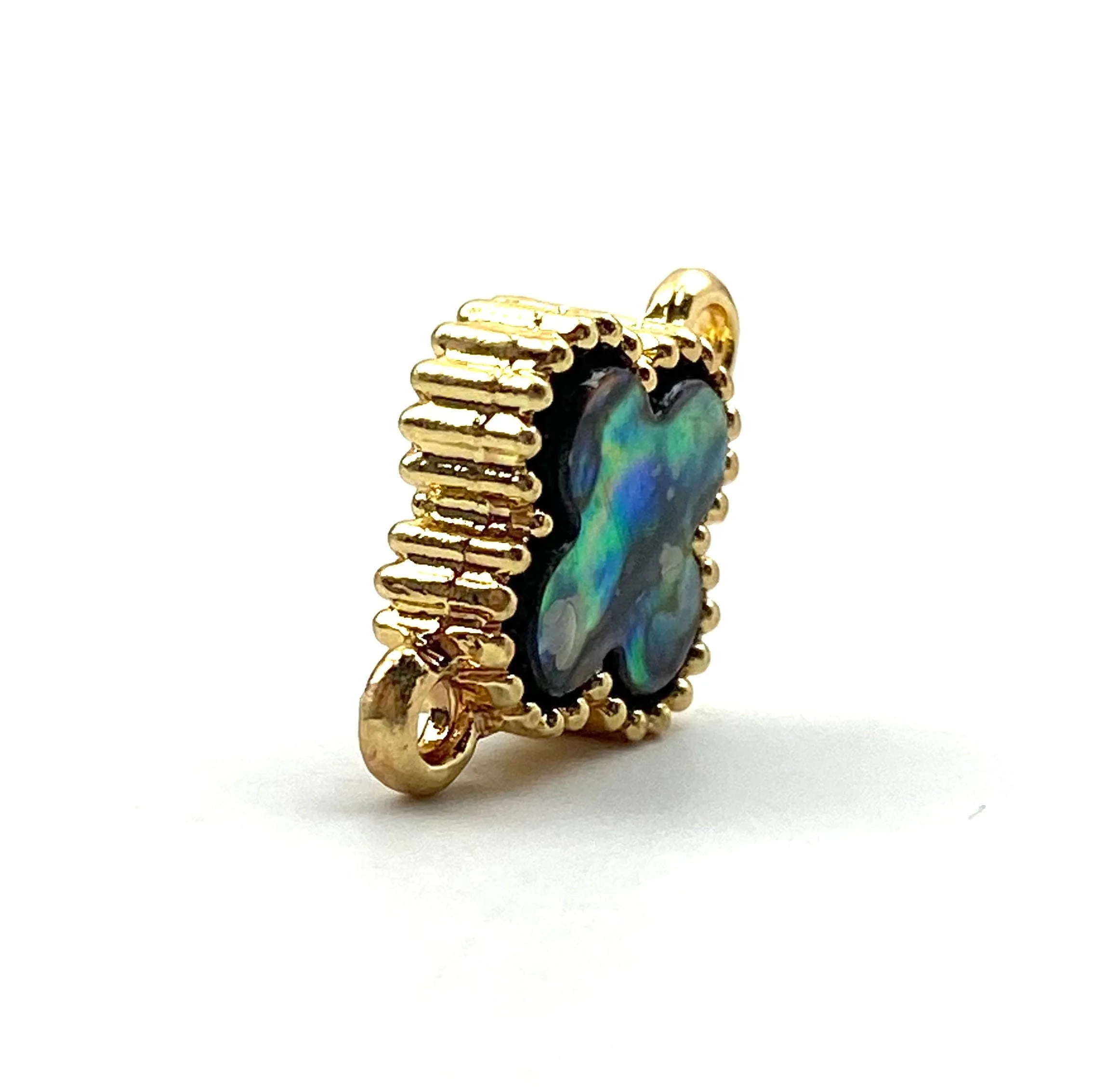Stunning abalone mother of pearl charm, SKU# M1033