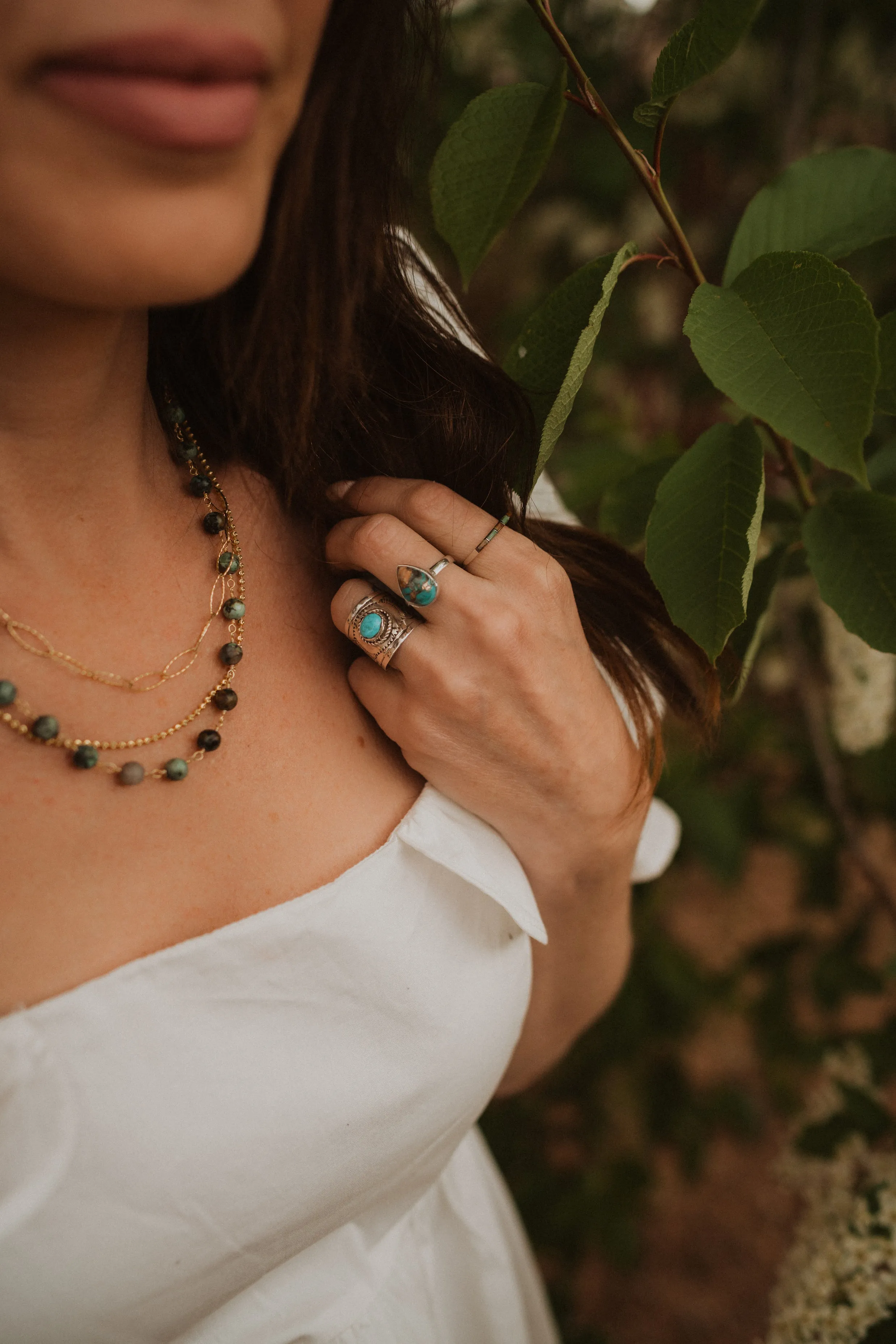 Sunny Ring | Spiny Oyster Turquoise - FINAL SALE