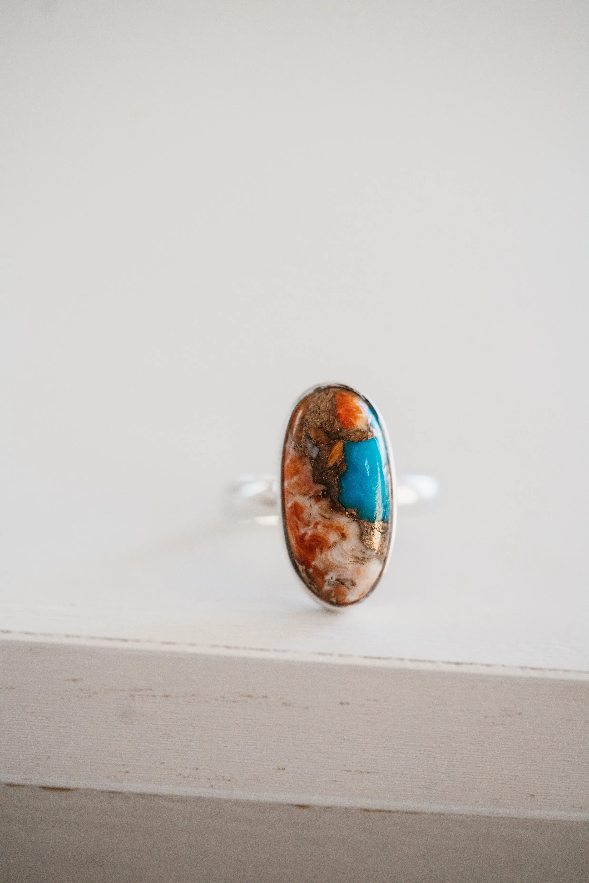 Sunny Ring | Spiny Oyster Turquoise - FINAL SALE