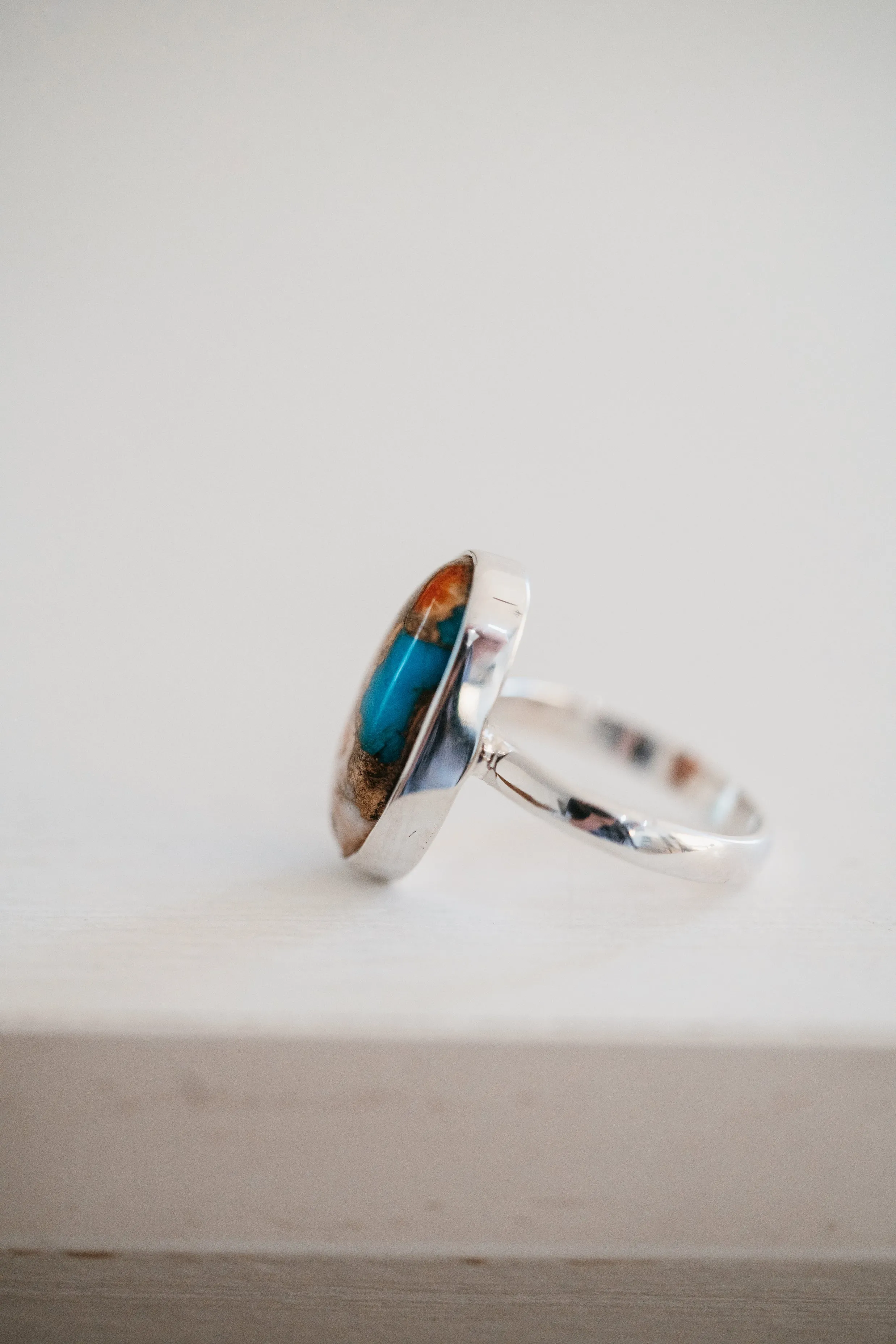 Sunny Ring | Spiny Oyster Turquoise - FINAL SALE