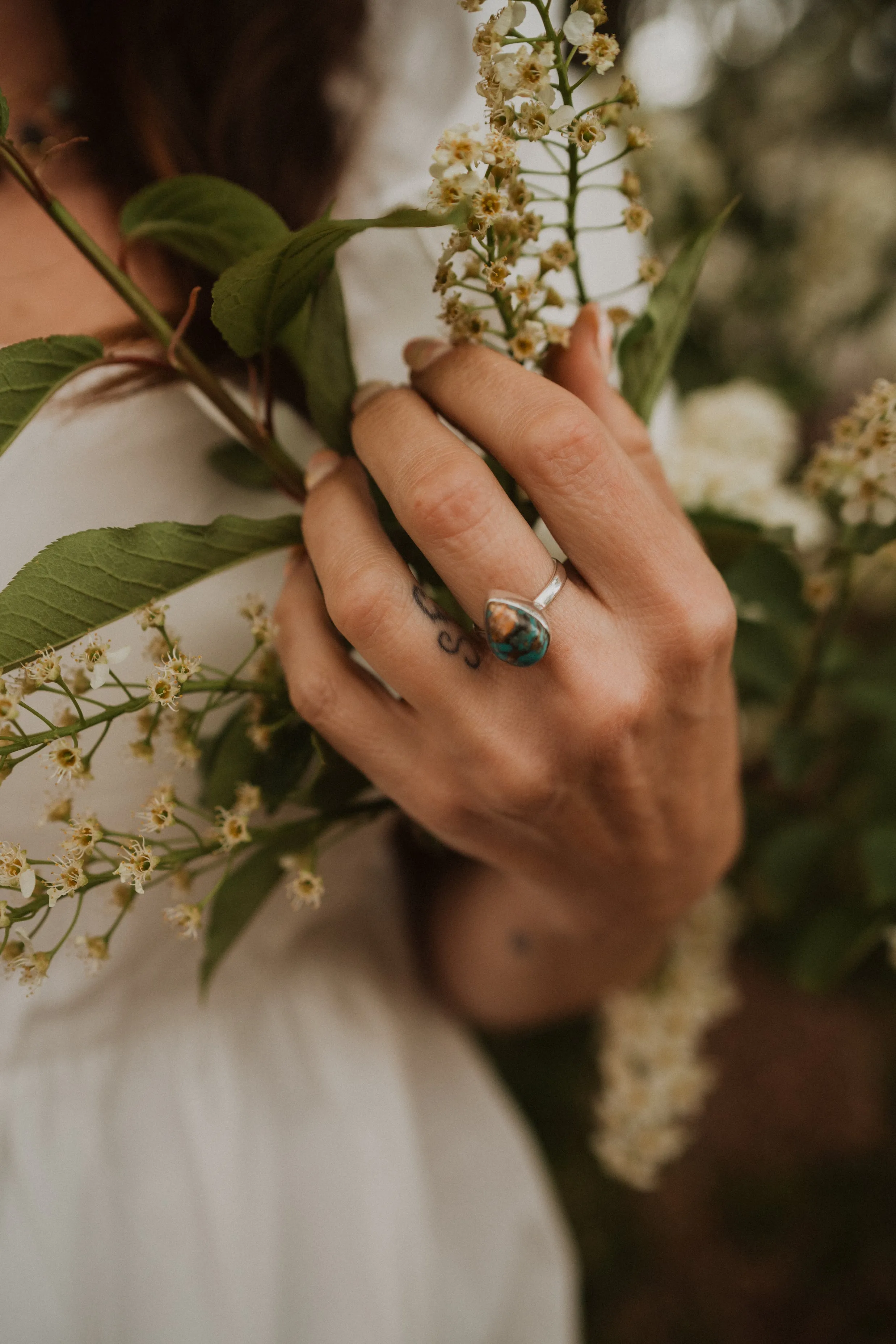 Sunny Ring | Spiny Oyster Turquoise - FINAL SALE