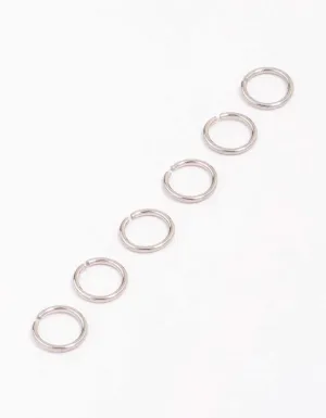 Surgical Steel Ring Nose 6-Pack