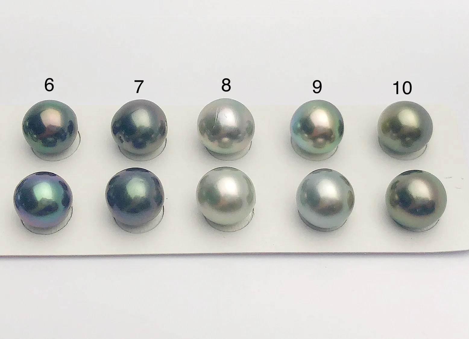 Tahitian Loose Pearls , Drop AAA, Multi Colored Matched Pairs, 11-12mm, #641