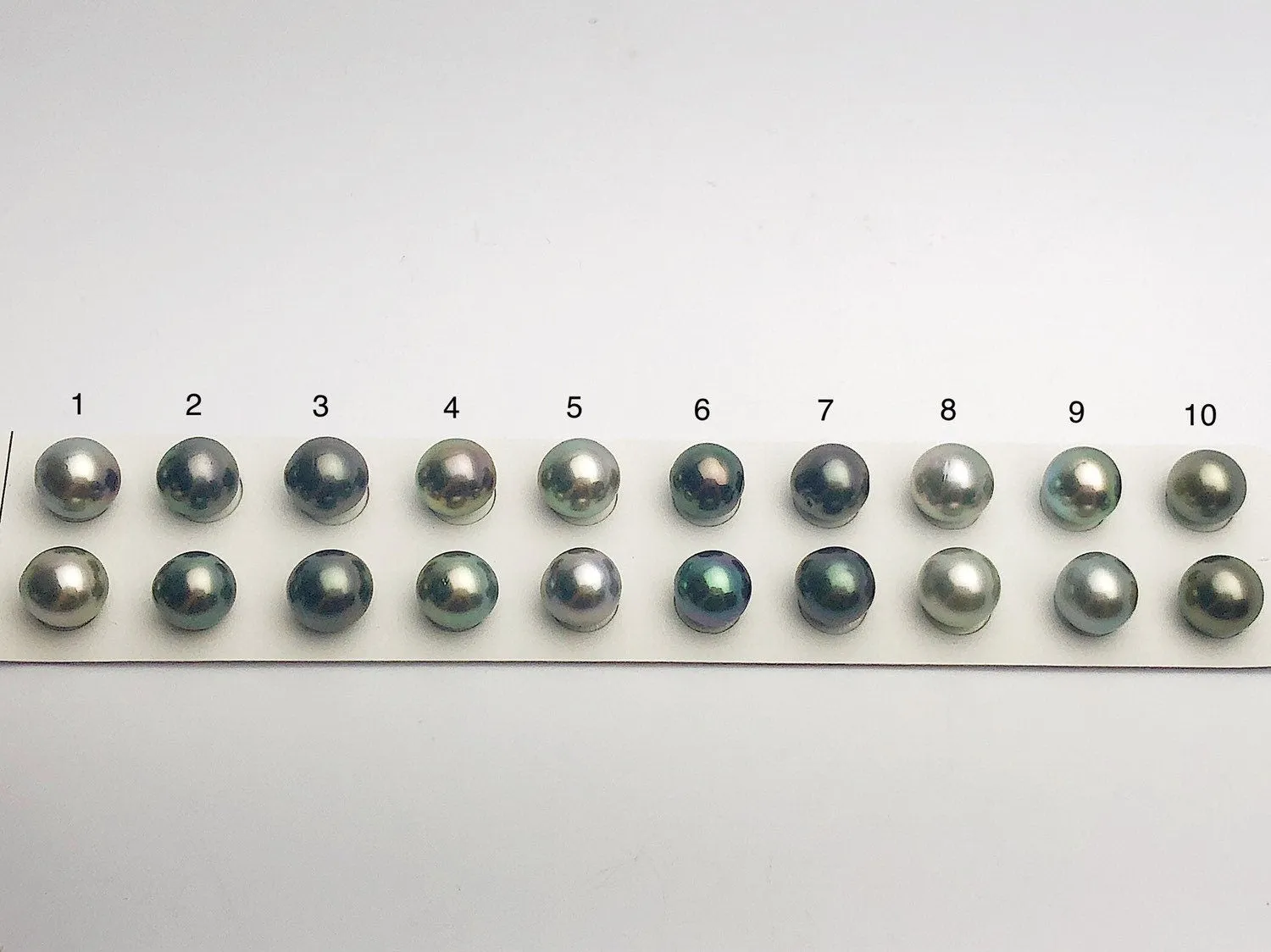 Tahitian Loose Pearls , Drop AAA, Multi Colored Matched Pairs, 11-12mm, #641
