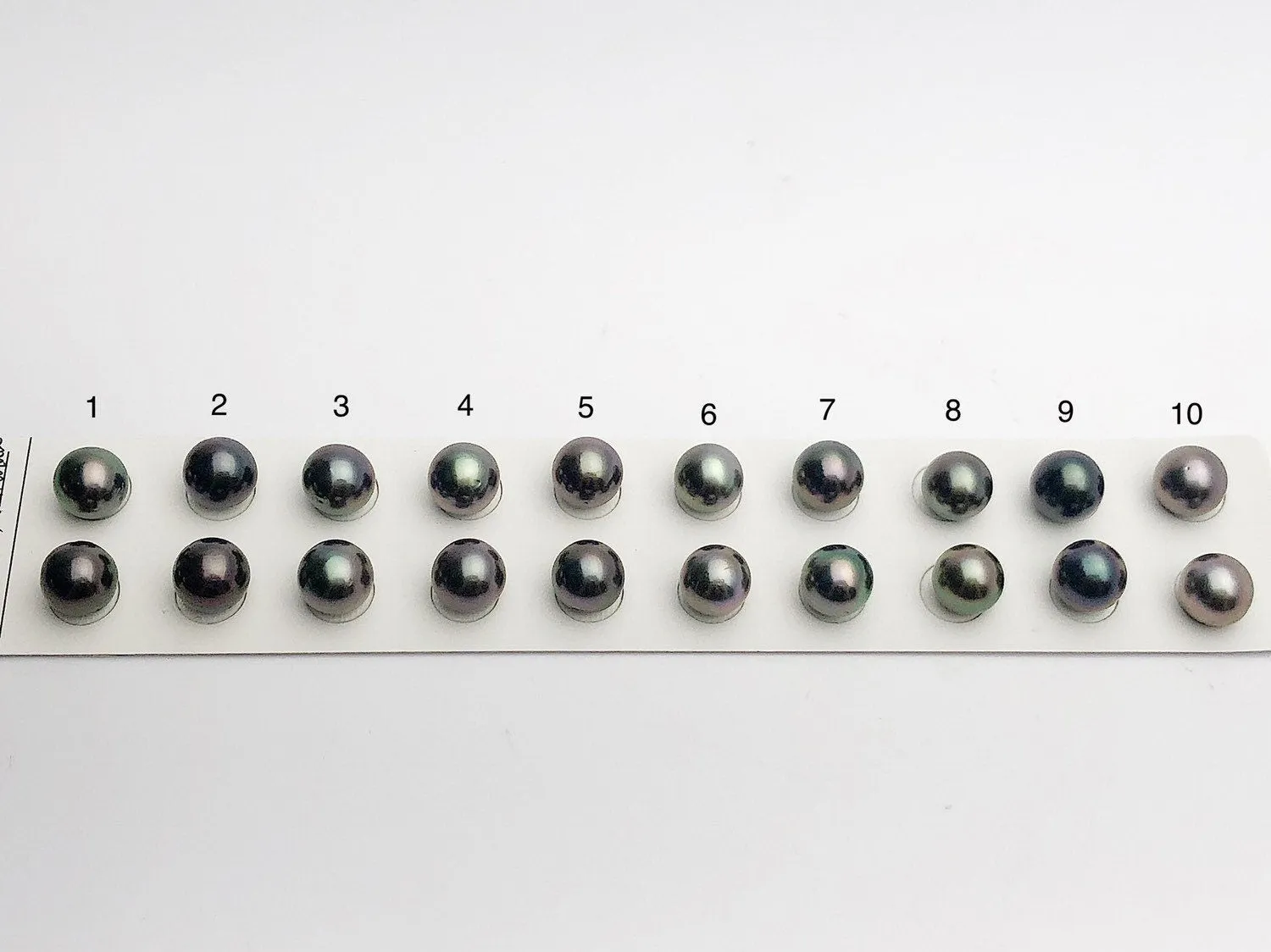 Tahitian Matched Pairs Loose Pearls, AA 10.5-11mm, Round Multi Colors, #630