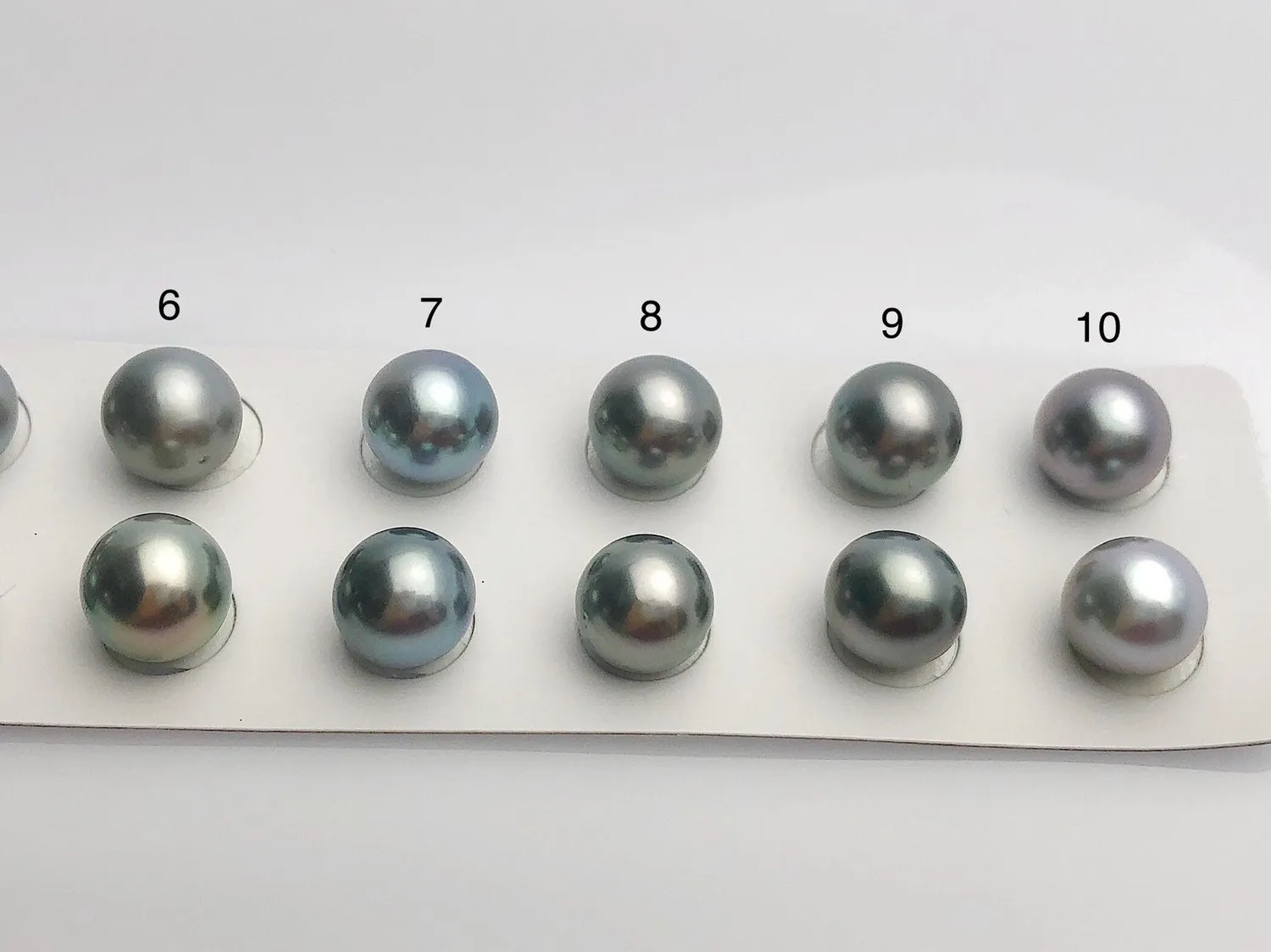 Tahitian Matched Pairs Loose Pearls, AA 10.5-11mm, Round Multi Colors, #638
