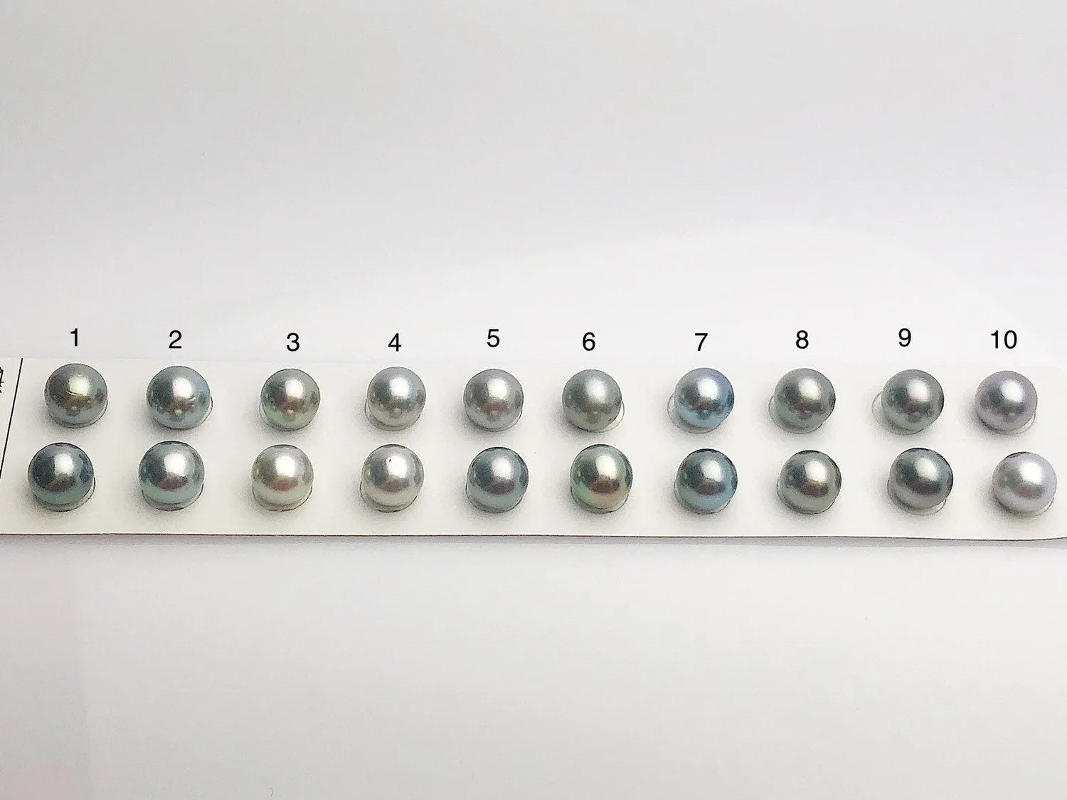 Tahitian Matched Pairs Loose Pearls, AA 10.5-11mm, Round Multi Colors, #638