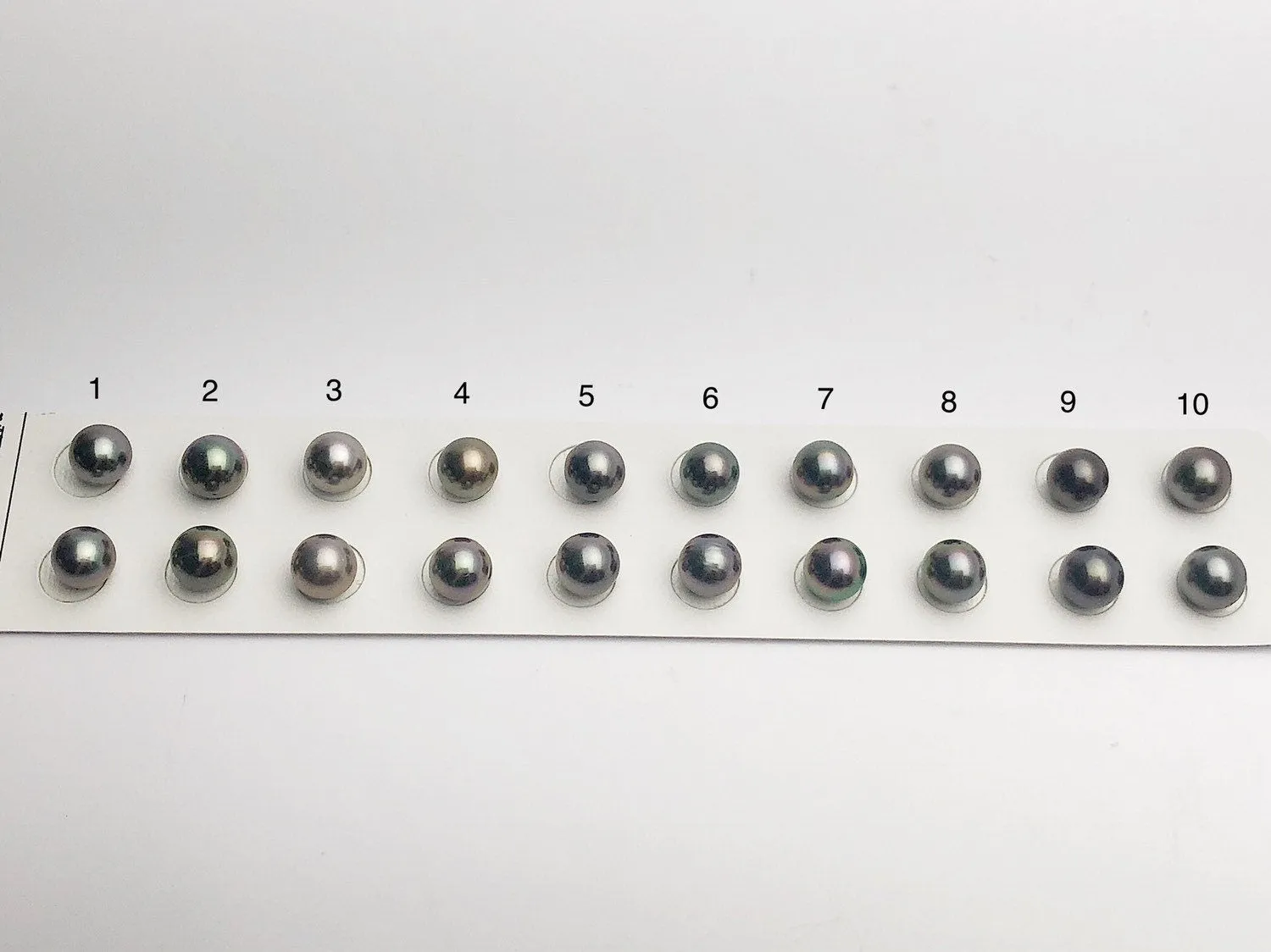 Tahitian Matched Pairs Loose Pearls, AA 9-9.5mm, Round Multi Colors, #631