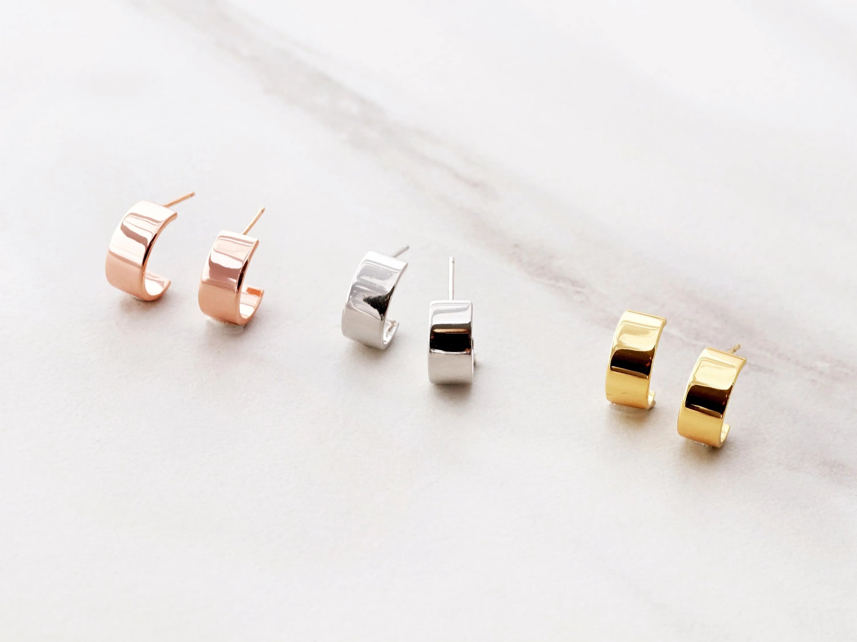 Thick Hoop Earrings