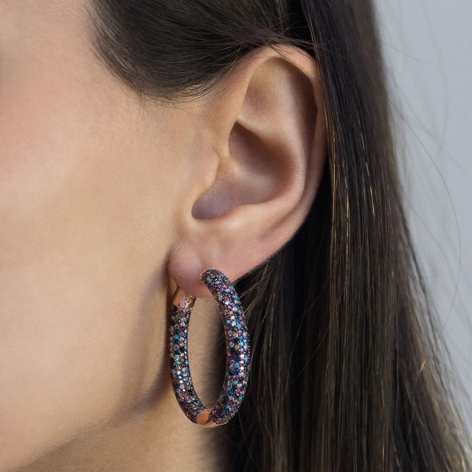 Tire Hoop Earring