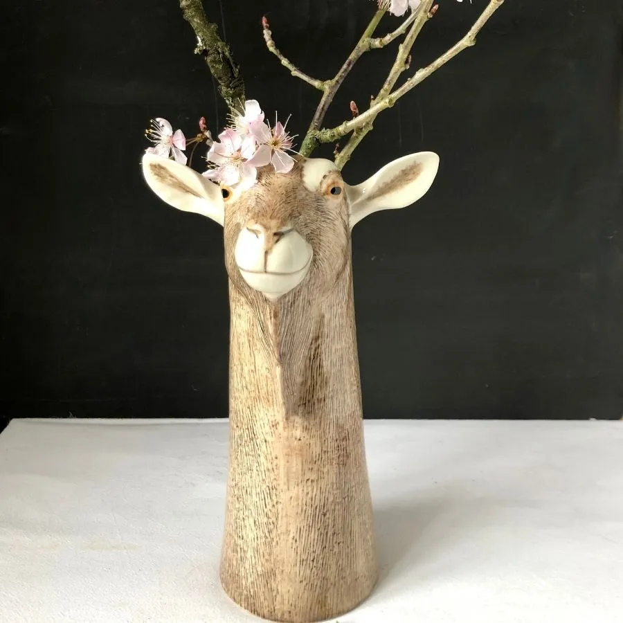 Toggenberg Goat Vase