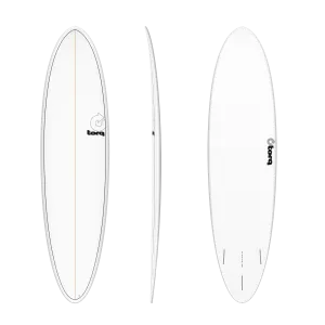 TORQ TET 7'6" MOD FUN - WHITE / PINLINE