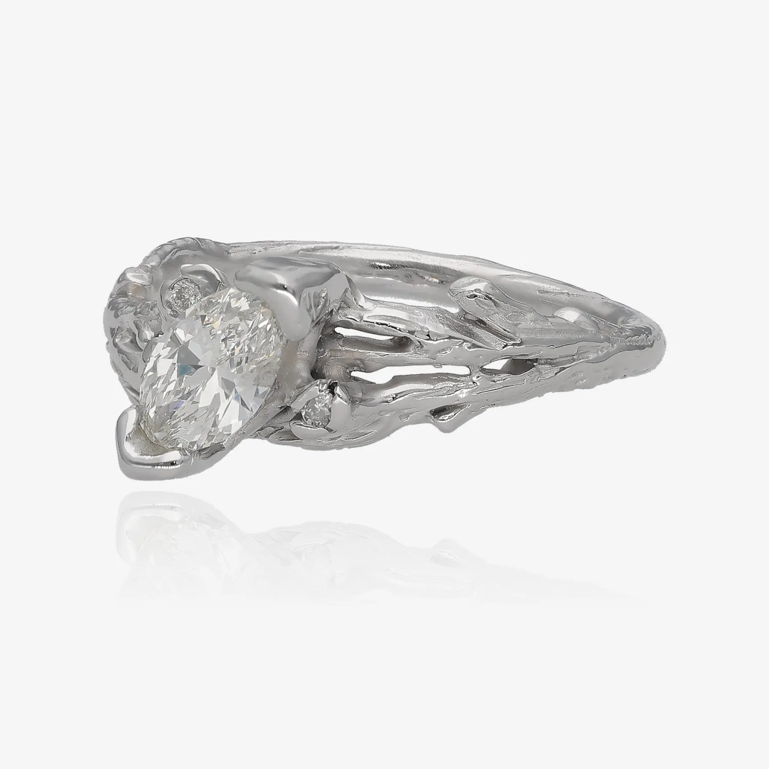 Tree Branches Marquise Diamond Ring