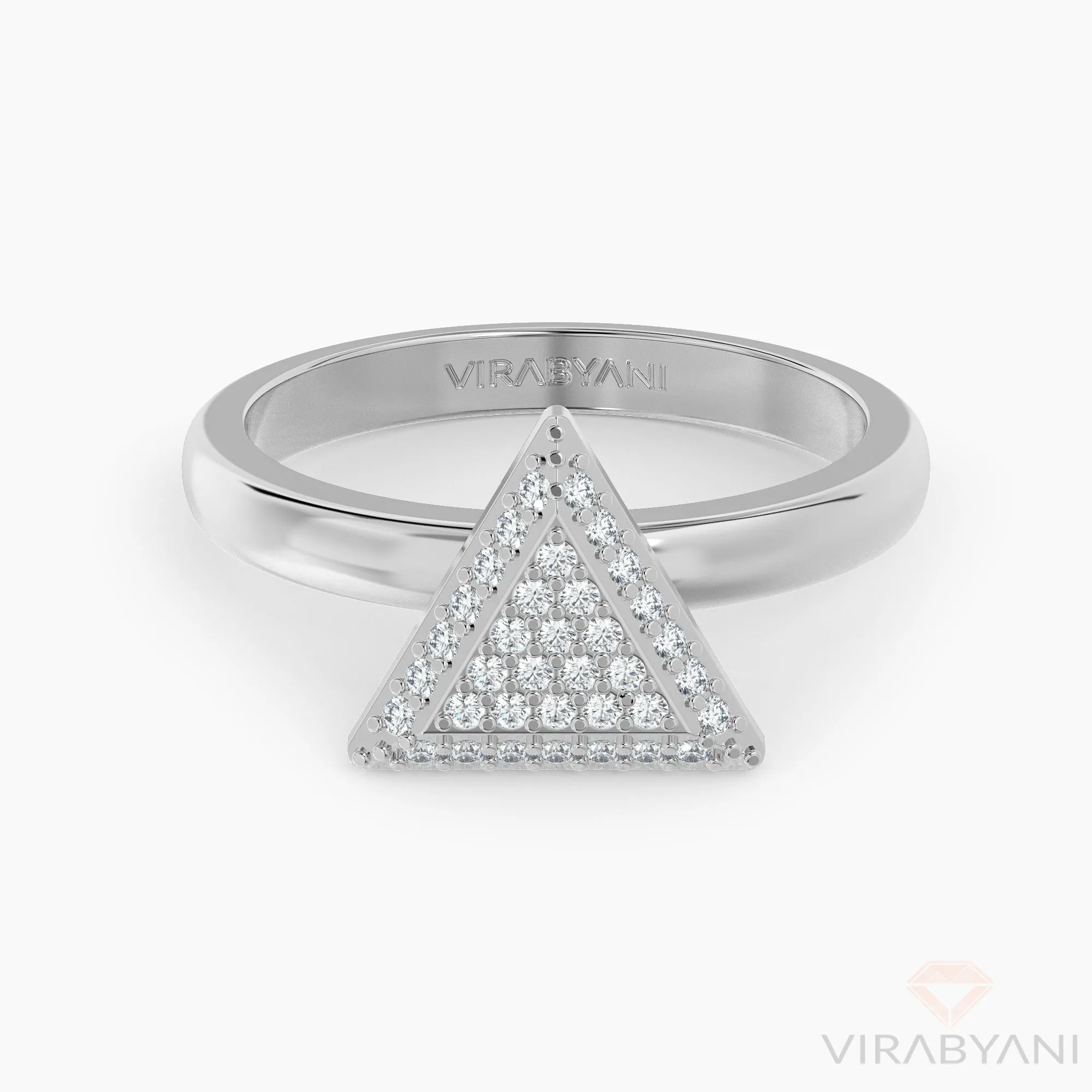 Triangle Shaped AMoré Pavé Ring With 0.45ct. Diamonds