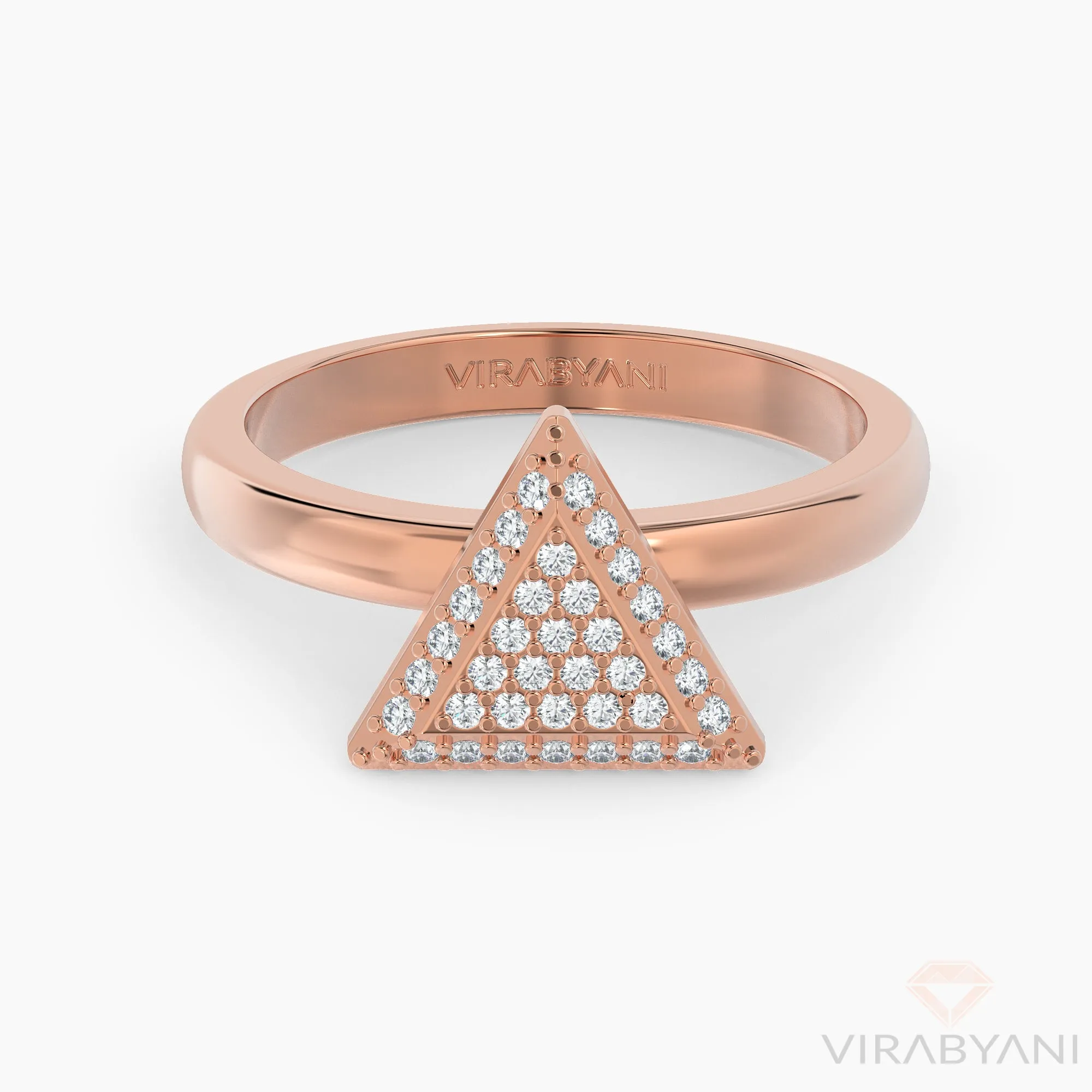 Triangle Shaped AMoré Pavé Ring With 0.45ct. Diamonds