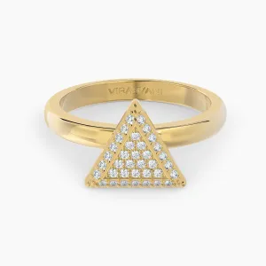Triangle Shaped AMoré Pavé Ring With 0.45ct. Diamonds