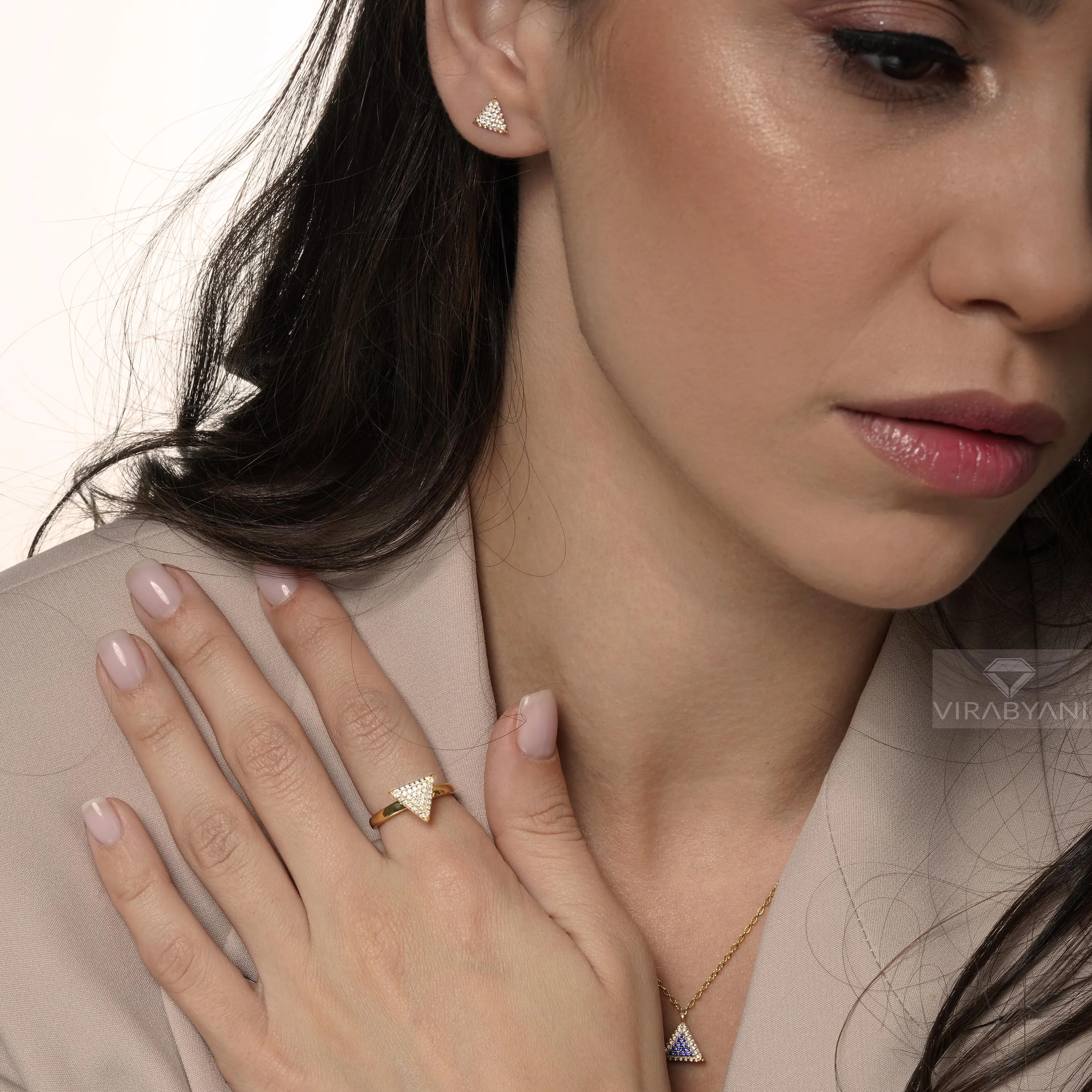 Triangle Shaped AMoré Pavé Ring With 0.45ct. Diamonds