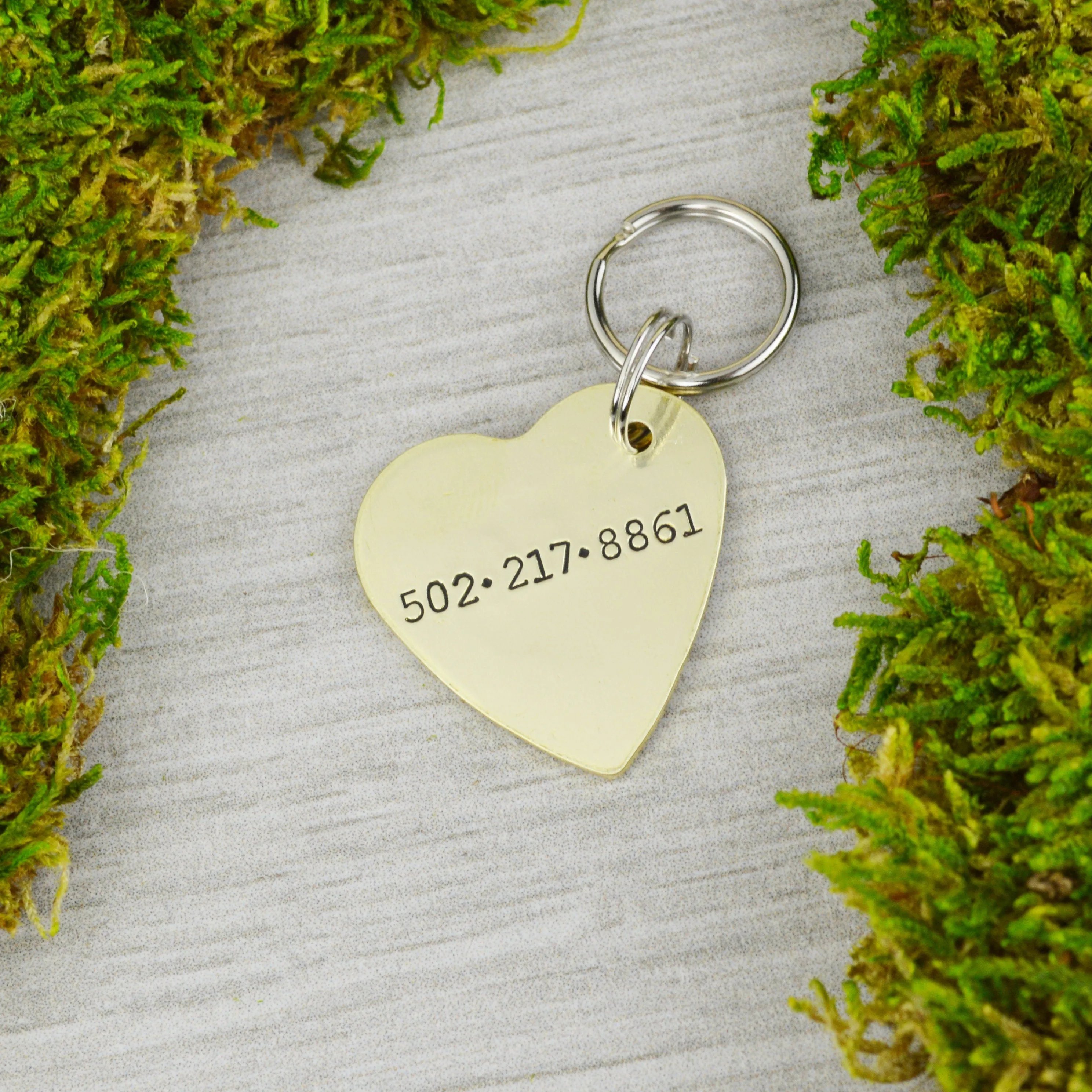 Tropical Leaves Pet ID Tag