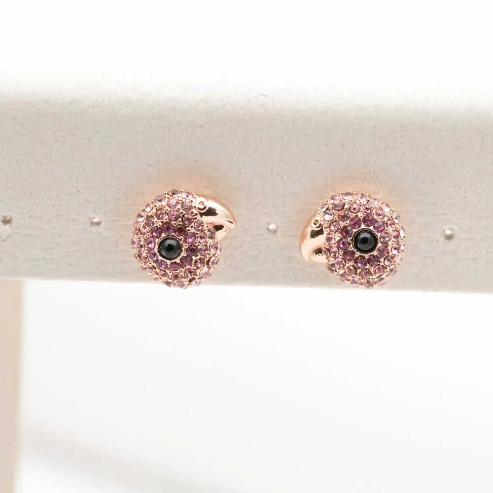 tropical paradise parrot mini stud earrings