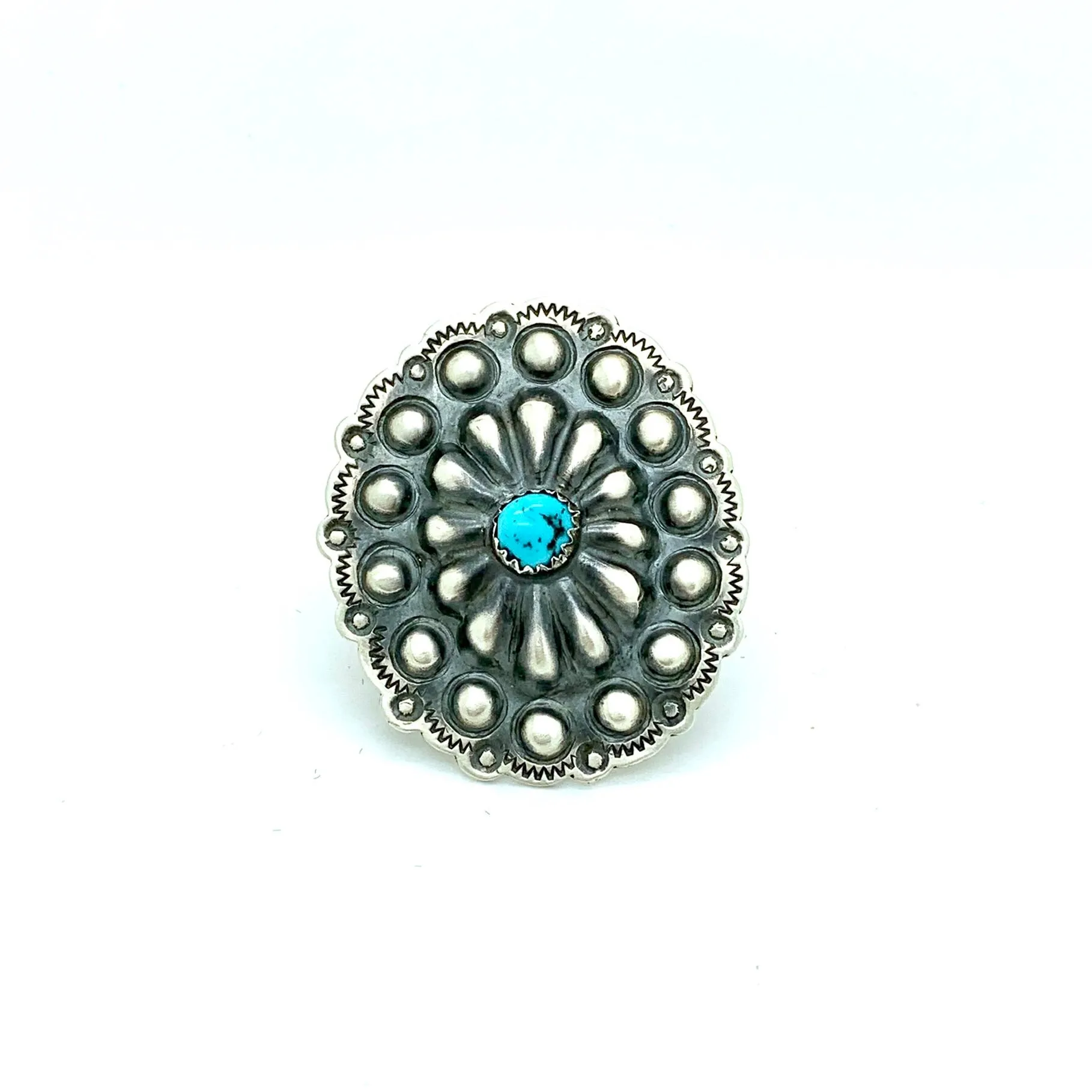Turquoise Concho Ring