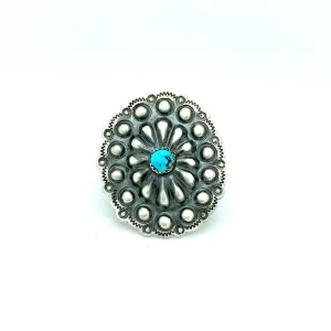 Turquoise Concho Ring