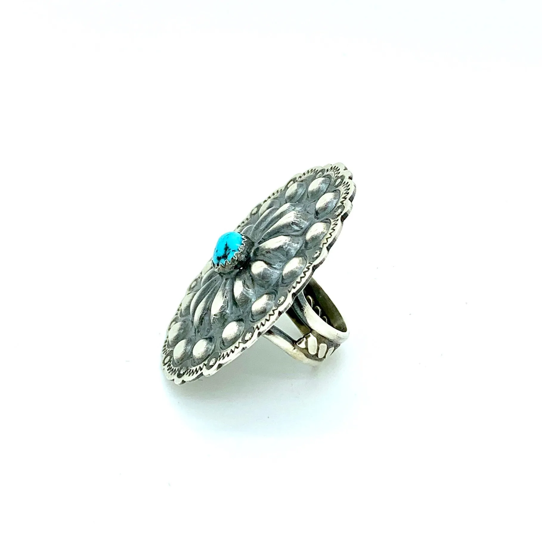Turquoise Concho Ring