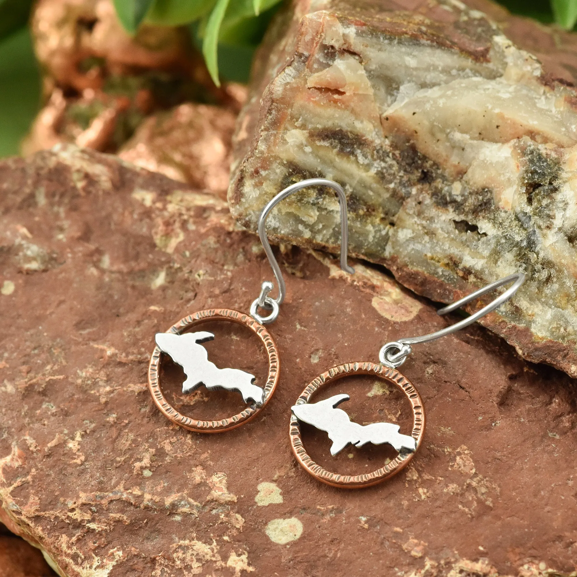 Upper Peninsula Hoop Earrings