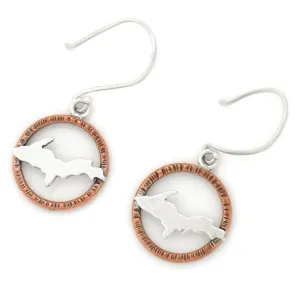 Upper Peninsula Hoop Earrings