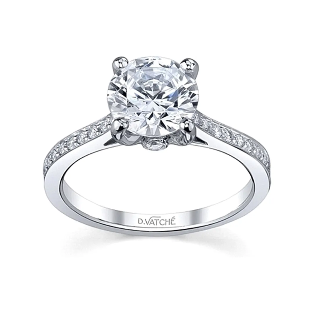 Vatche Pave Set Diamond Engagement Ring