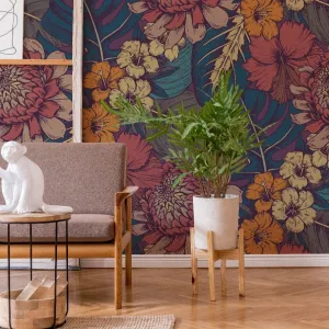 Vintage Pink Wallpaper Mural