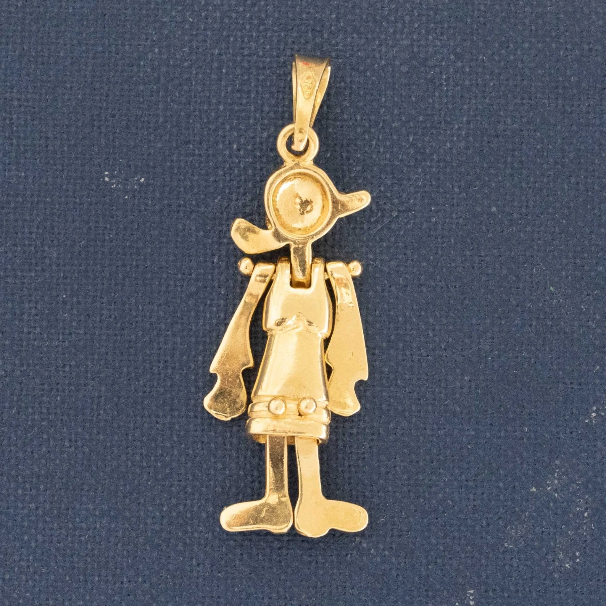 Vintage Popeye & Olive Oyl Articulating Pendants
