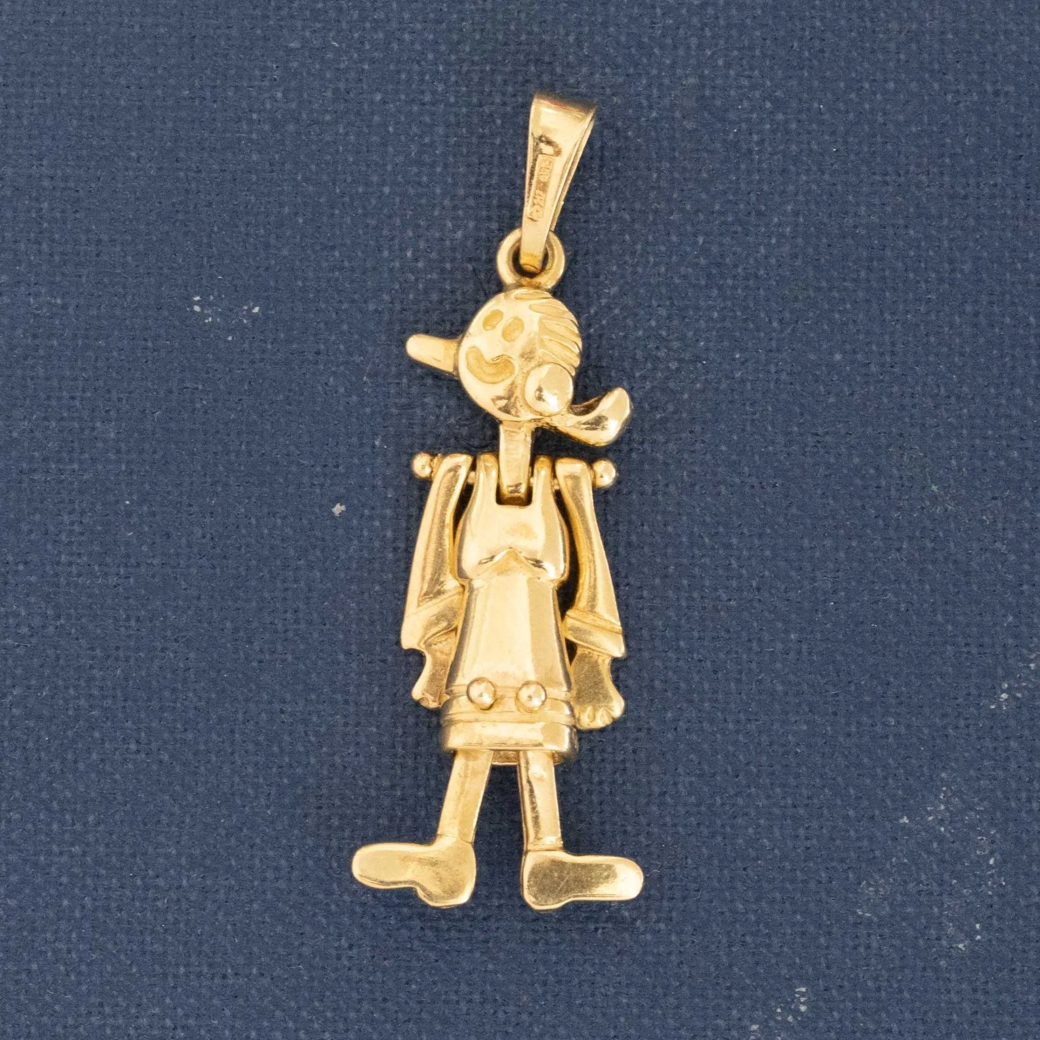 Vintage Popeye & Olive Oyl Articulating Pendants