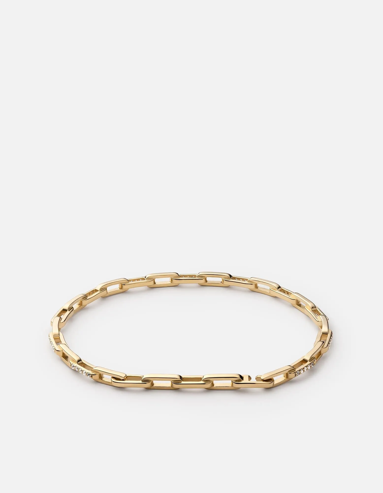 Volt Link Cuff, Gold Vermeil/Sapphire