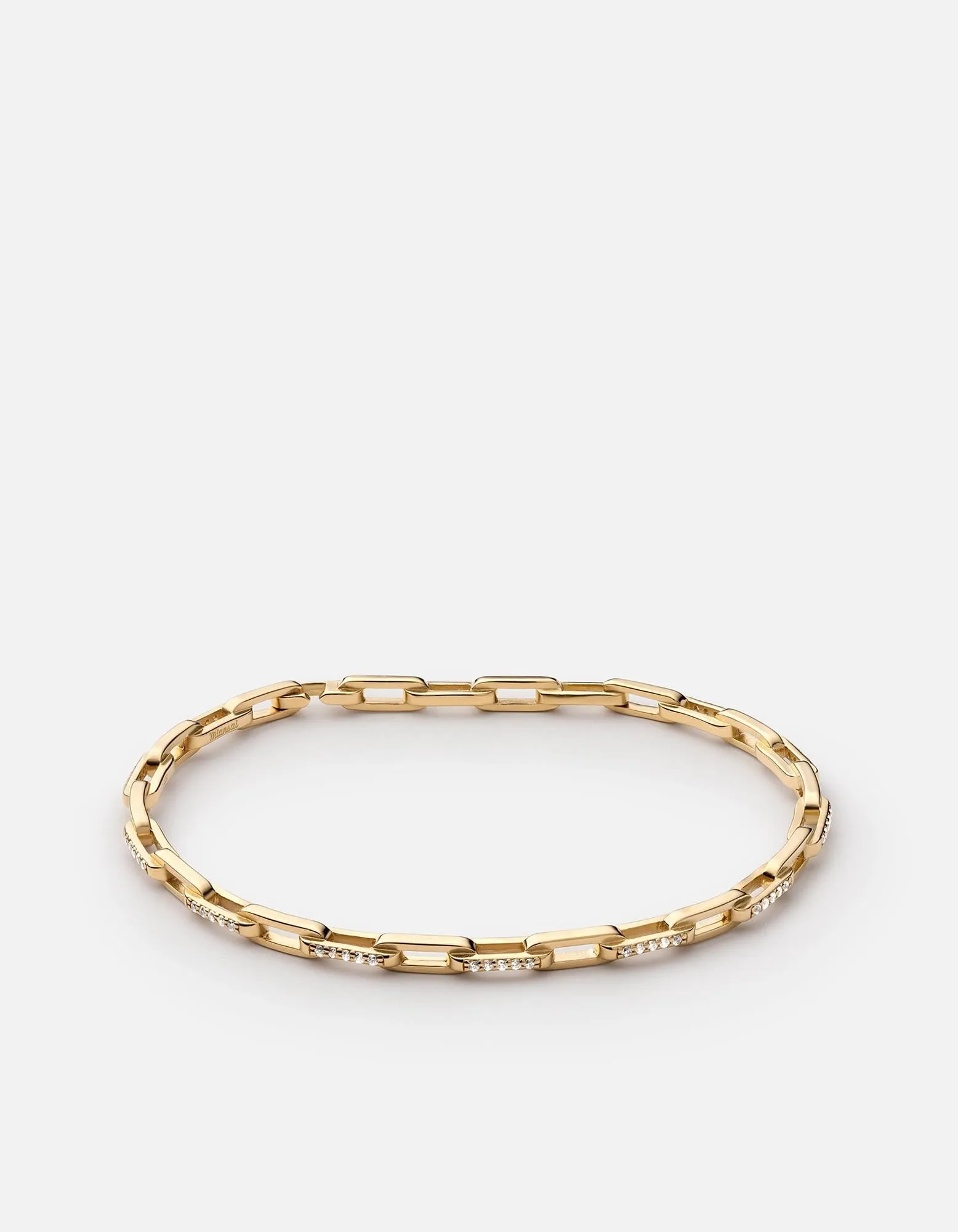 Volt Link Cuff, Gold Vermeil/Sapphire