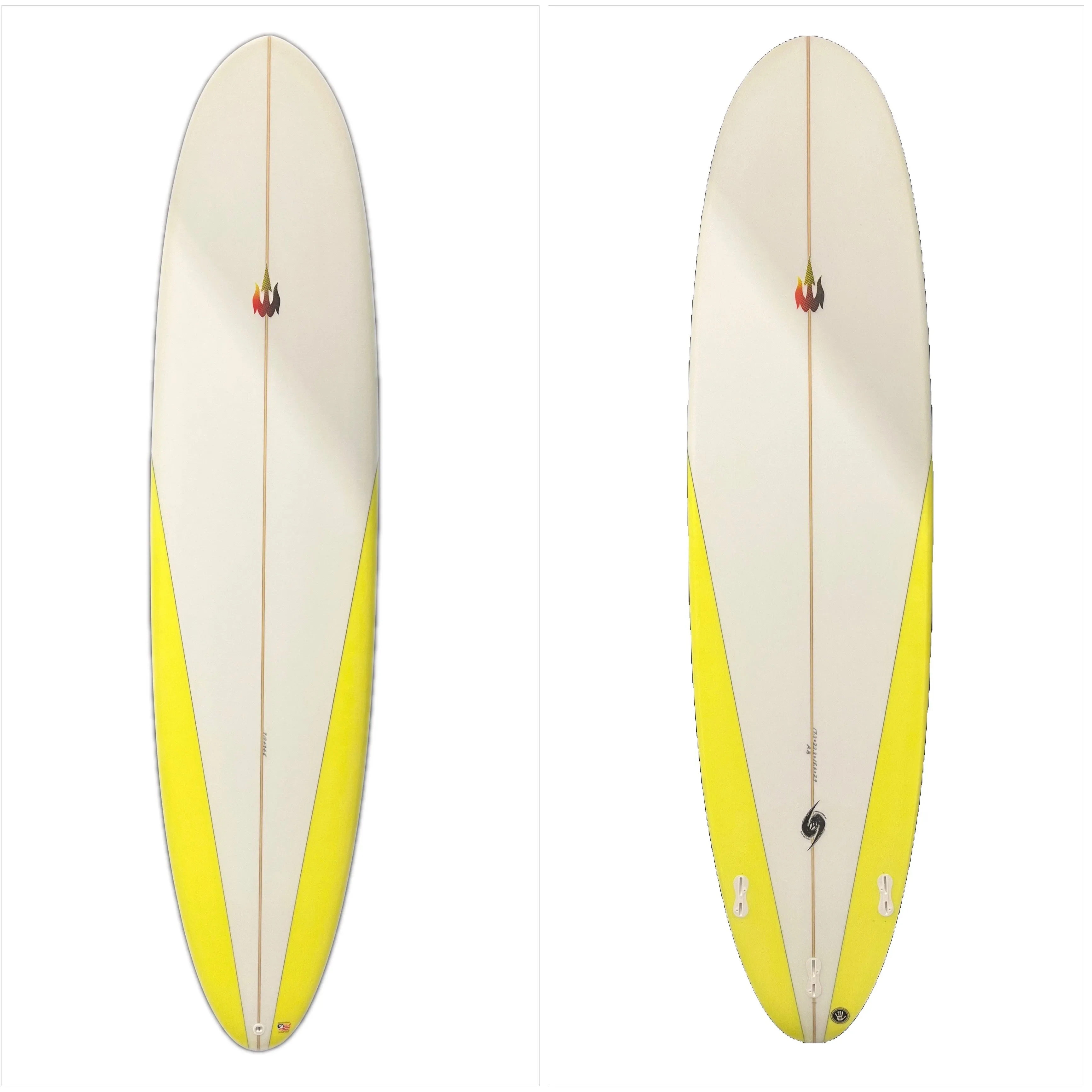 WBZ 7'10" Fun Board (Yellow / White)