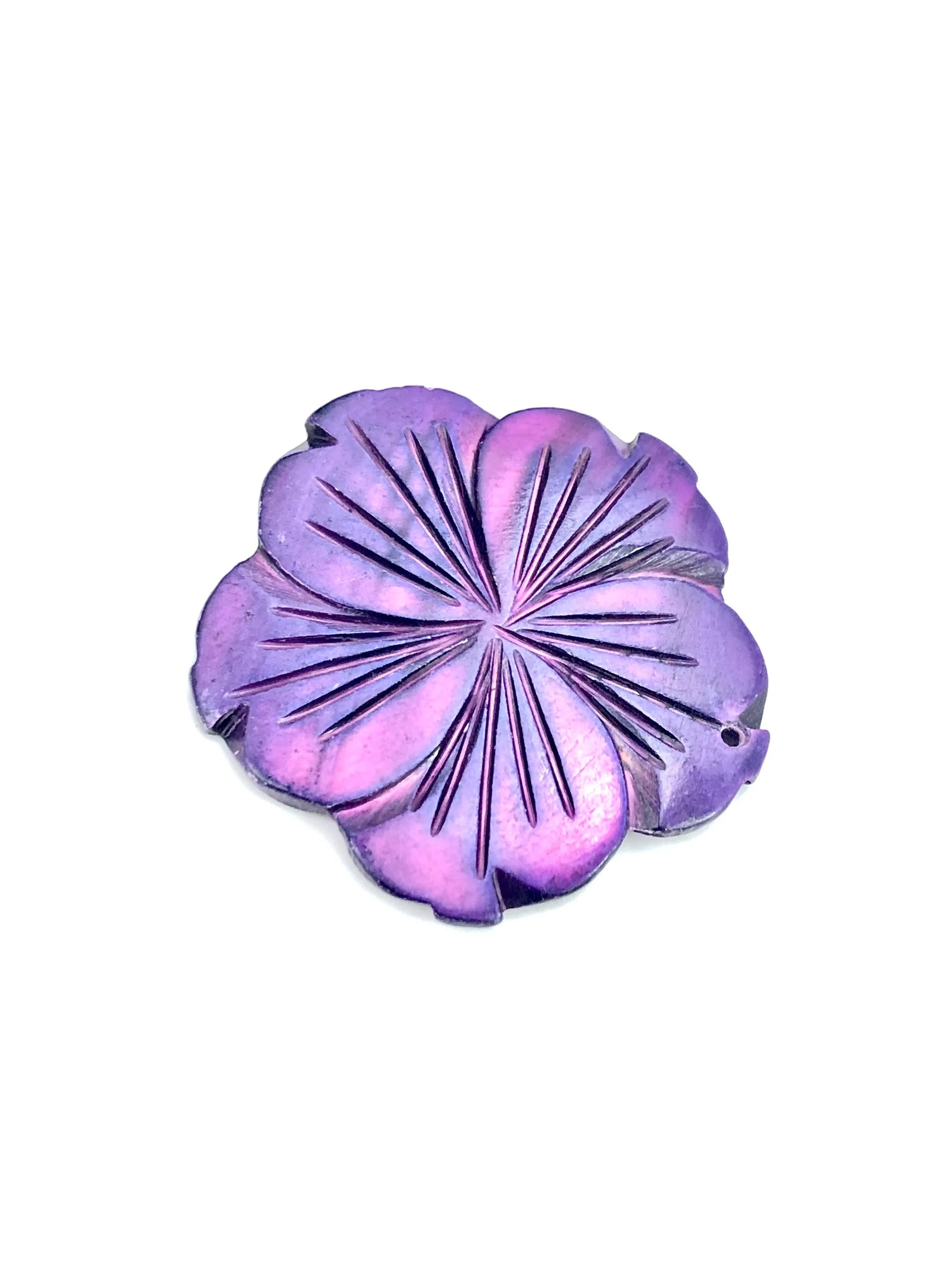 White South Sea Purple Mother Of Pearl Hibiscus Sku#M326
