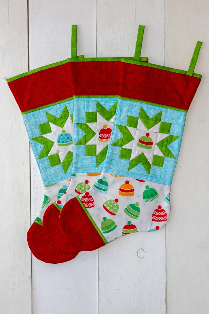 Winter Star Stocking PDF Download pattern