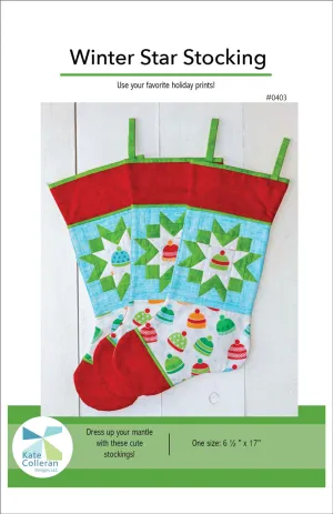Winter Star Stocking PDF Download pattern