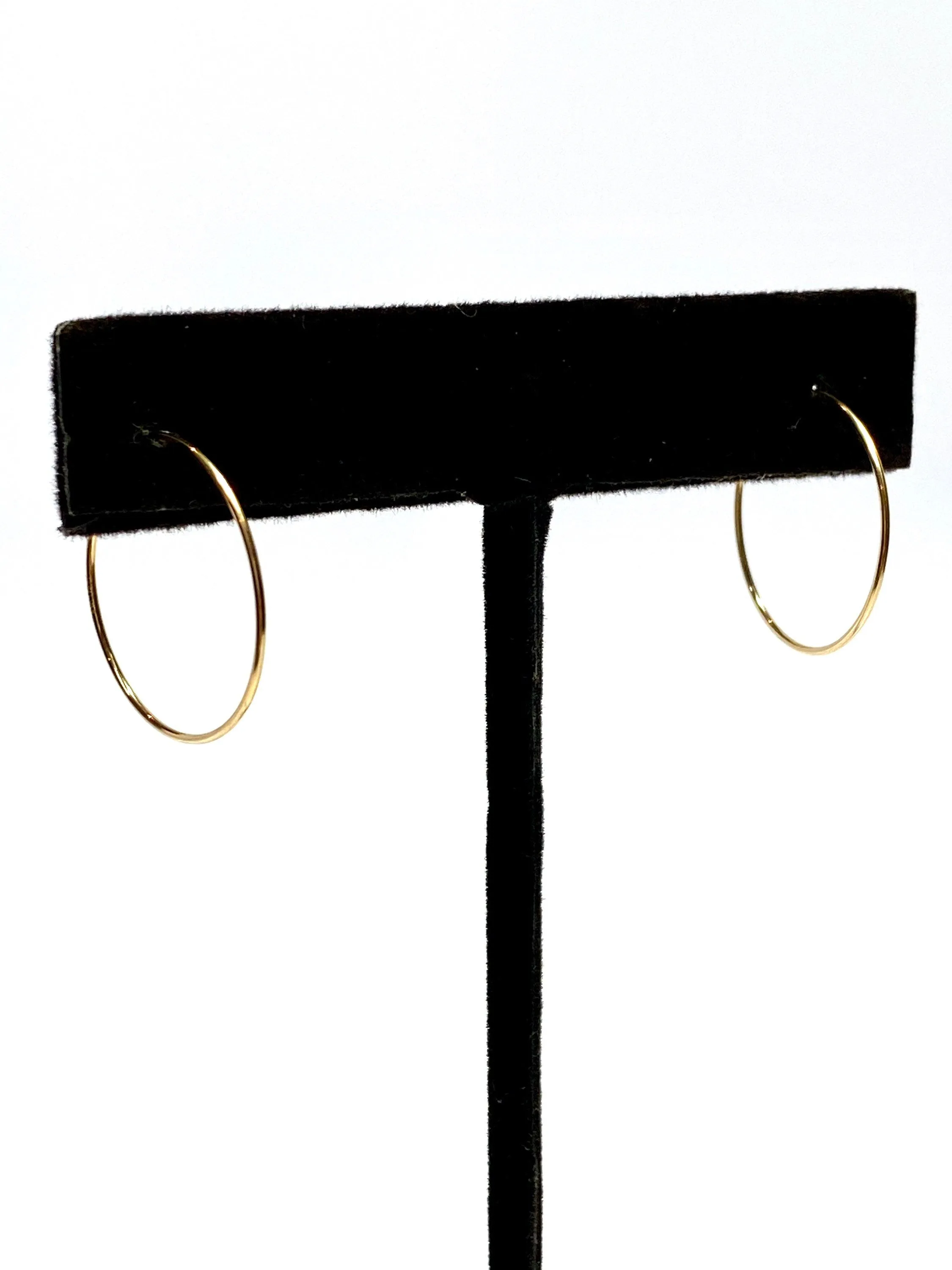 Wire Beading Hoop Earrings