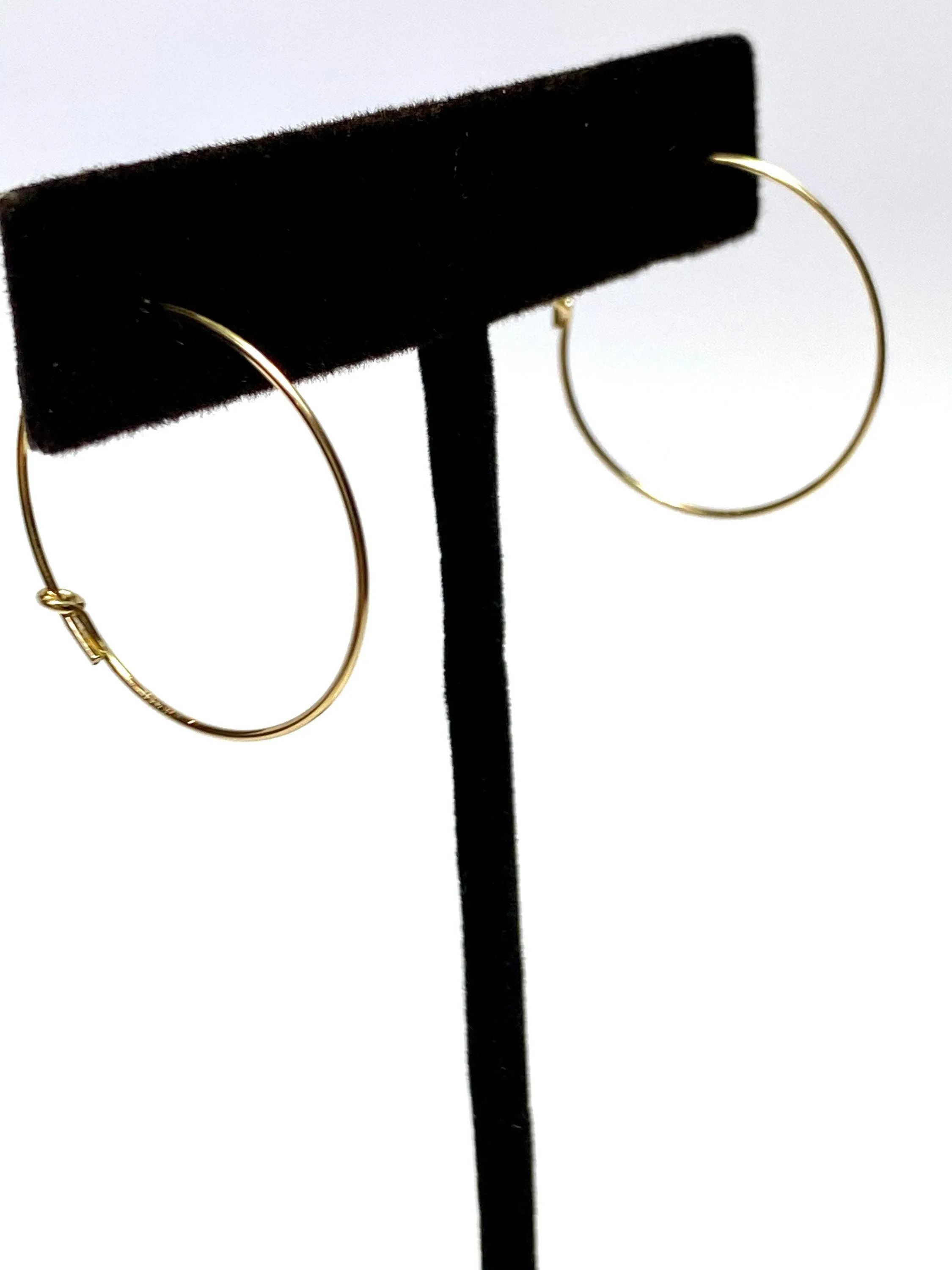 Wire Beading Hoop Earrings