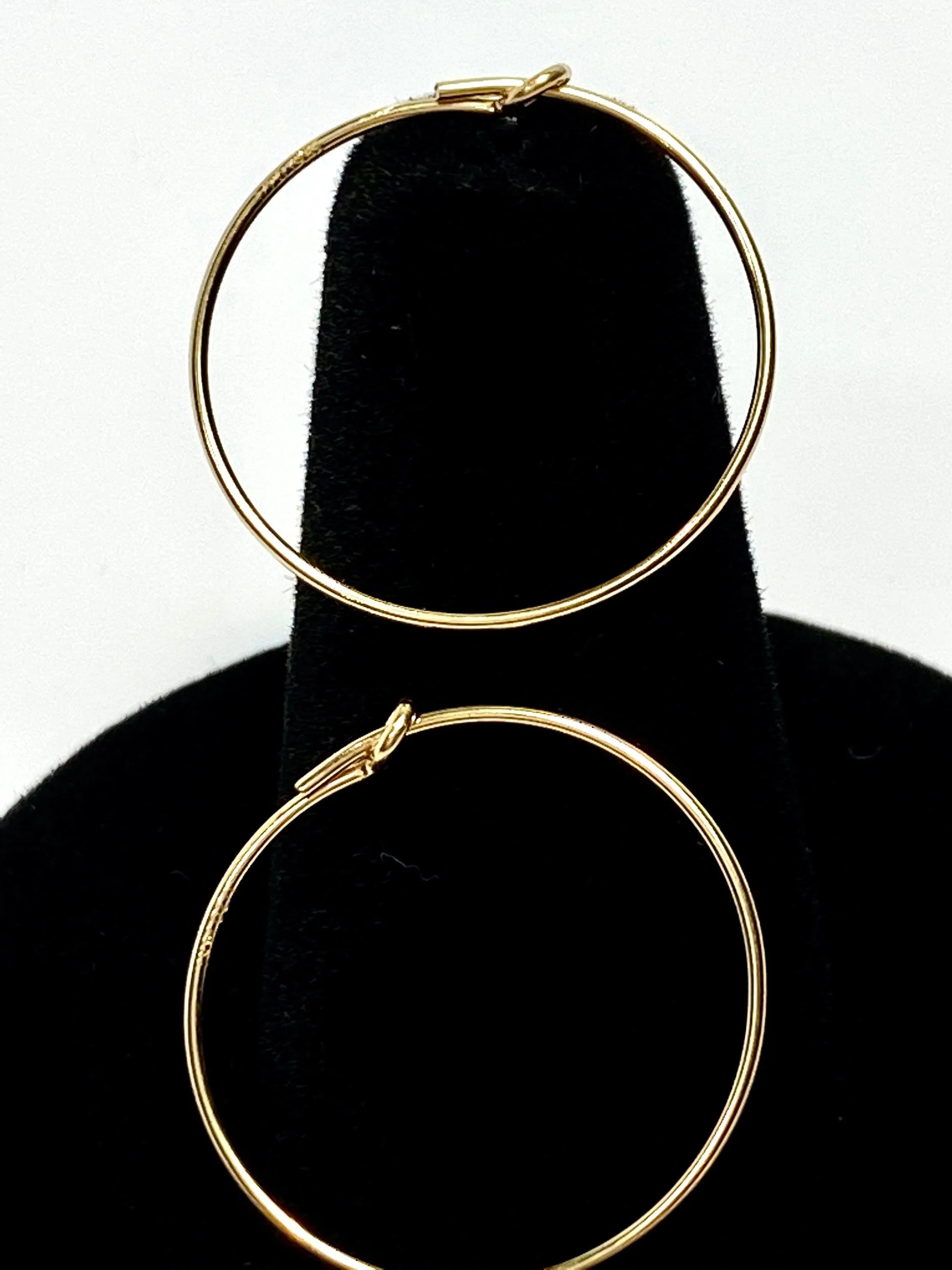 Wire Beading Hoop Earrings
