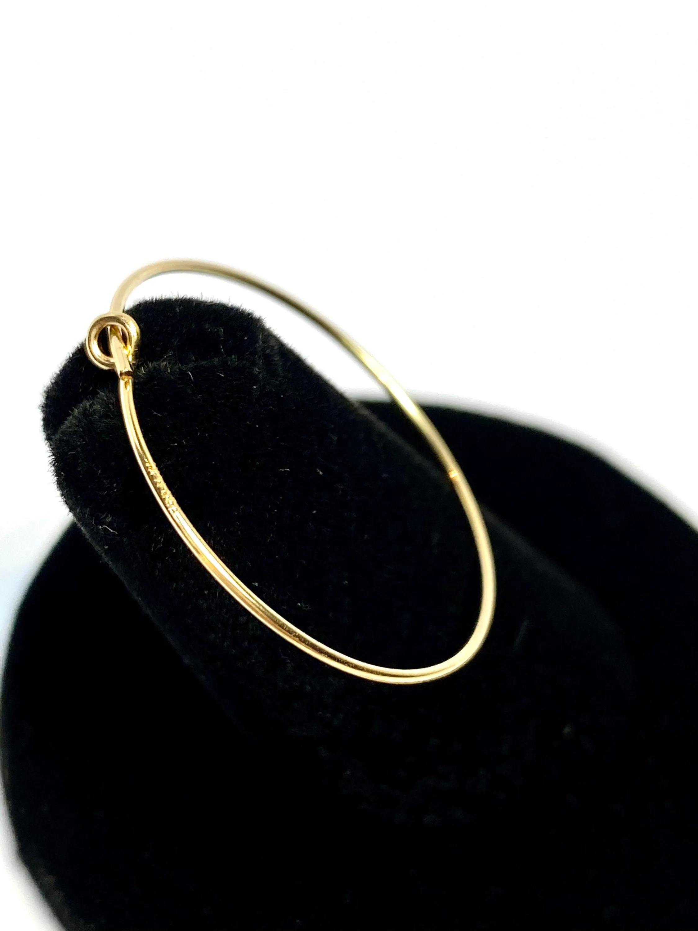 Wire Beading Hoop Earrings